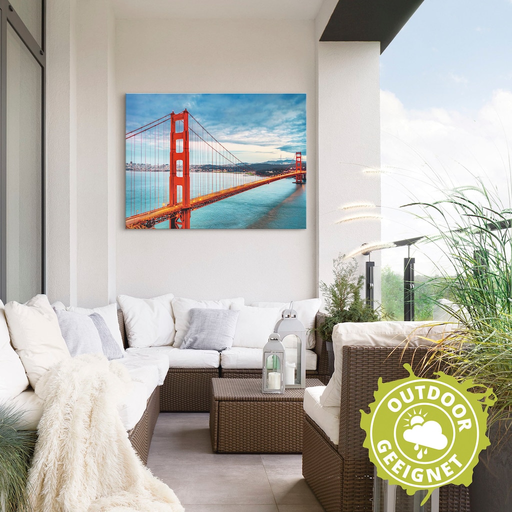 Artland Wandbild »Golden Gate Bridge«, Brücken, (1 St.)