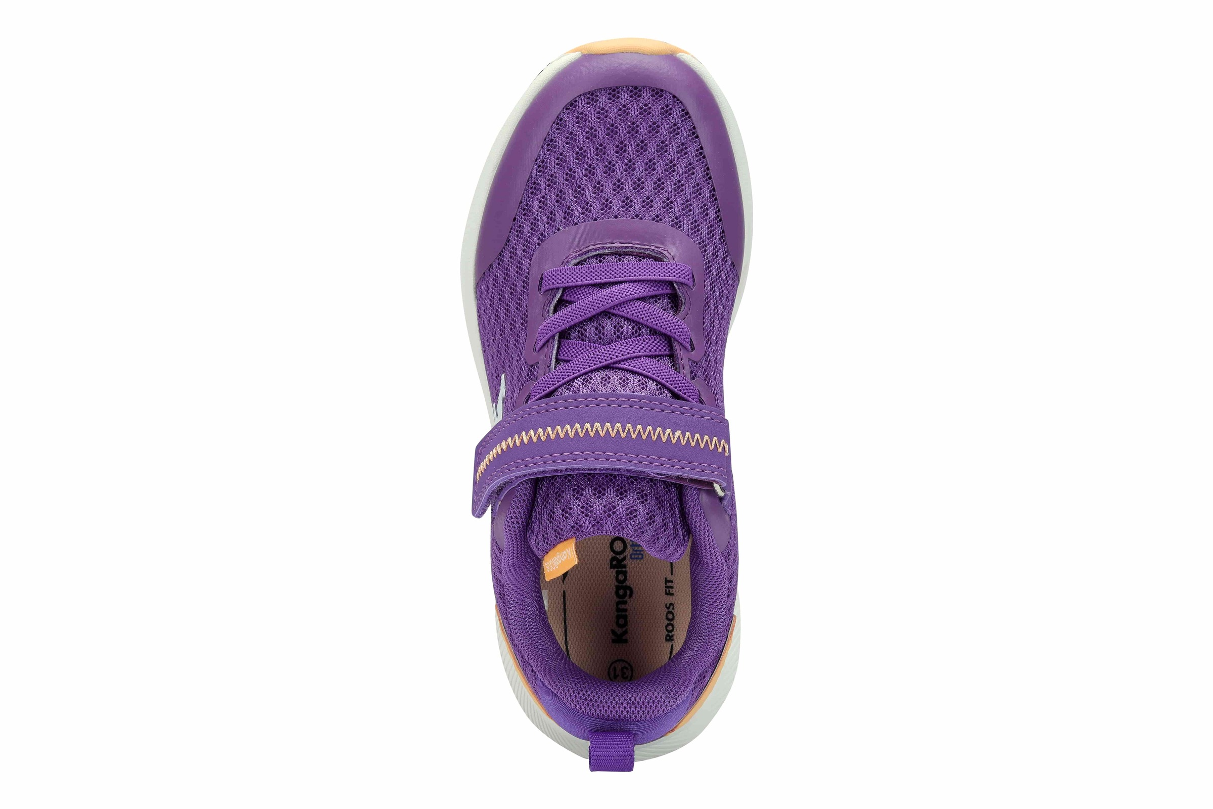 Sneaker KANGAROOS "K-RDK FAM EV", Mädchen, Gr. 32, amethyst, peach fuzz, Mesh, Synthetik, Schuhe Sneaker 3