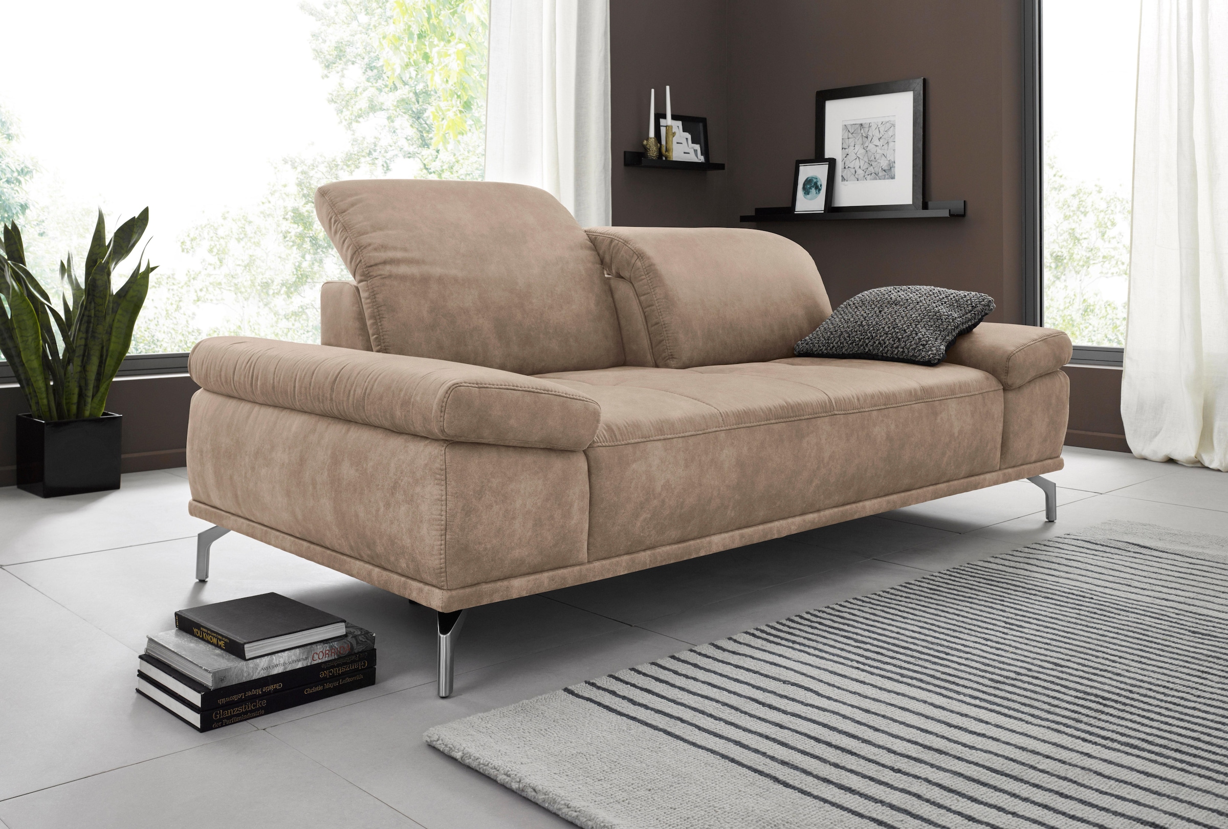 Home affaire 3-Sitzer "Caluna" mit Sitztiefen- und Kopfteilverstellung günstig online kaufen