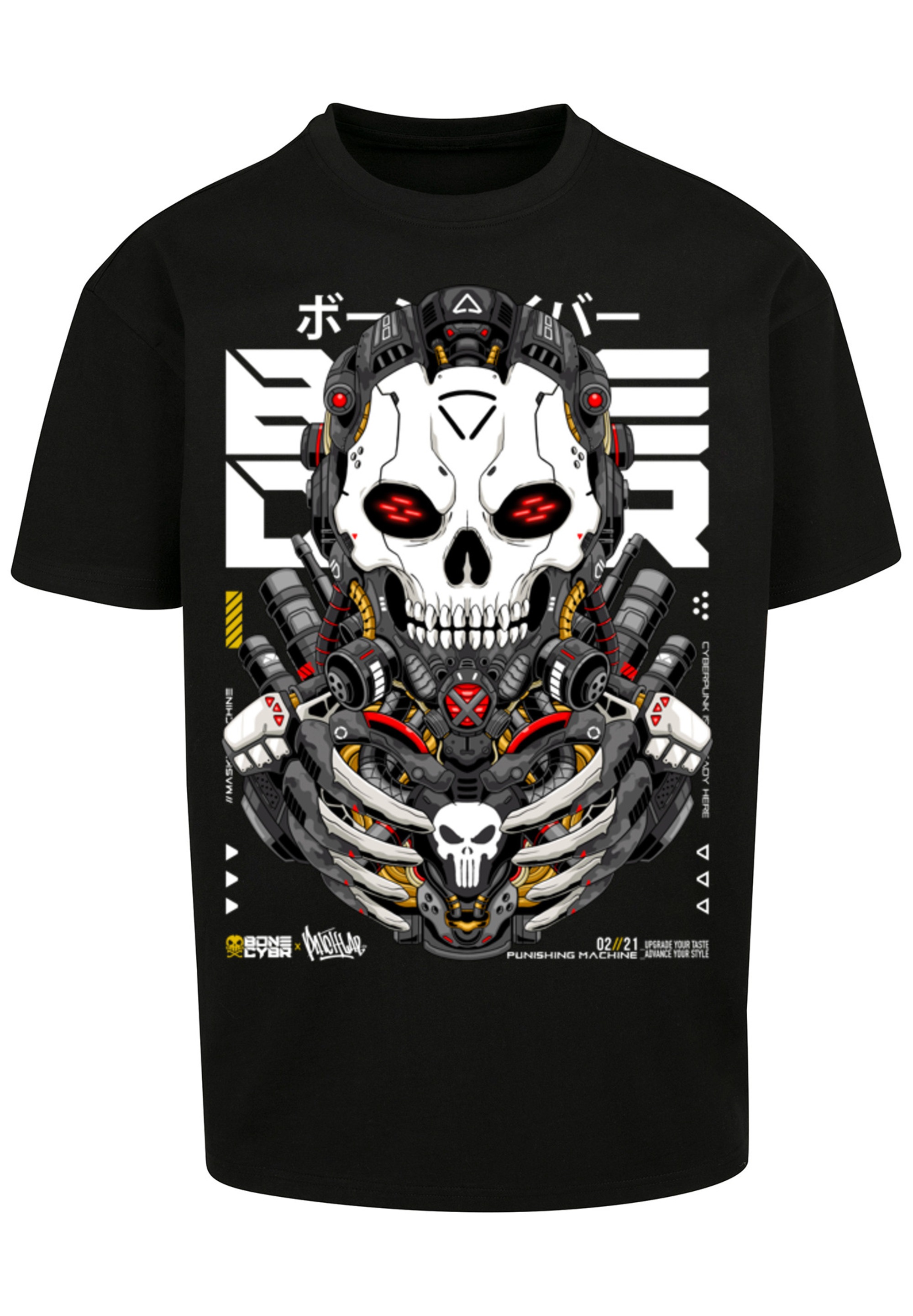 F4NT4STIC T-Shirt "Bone Cyber Punishing Machine CYBERPUNK STYLES", Print günstig online kaufen