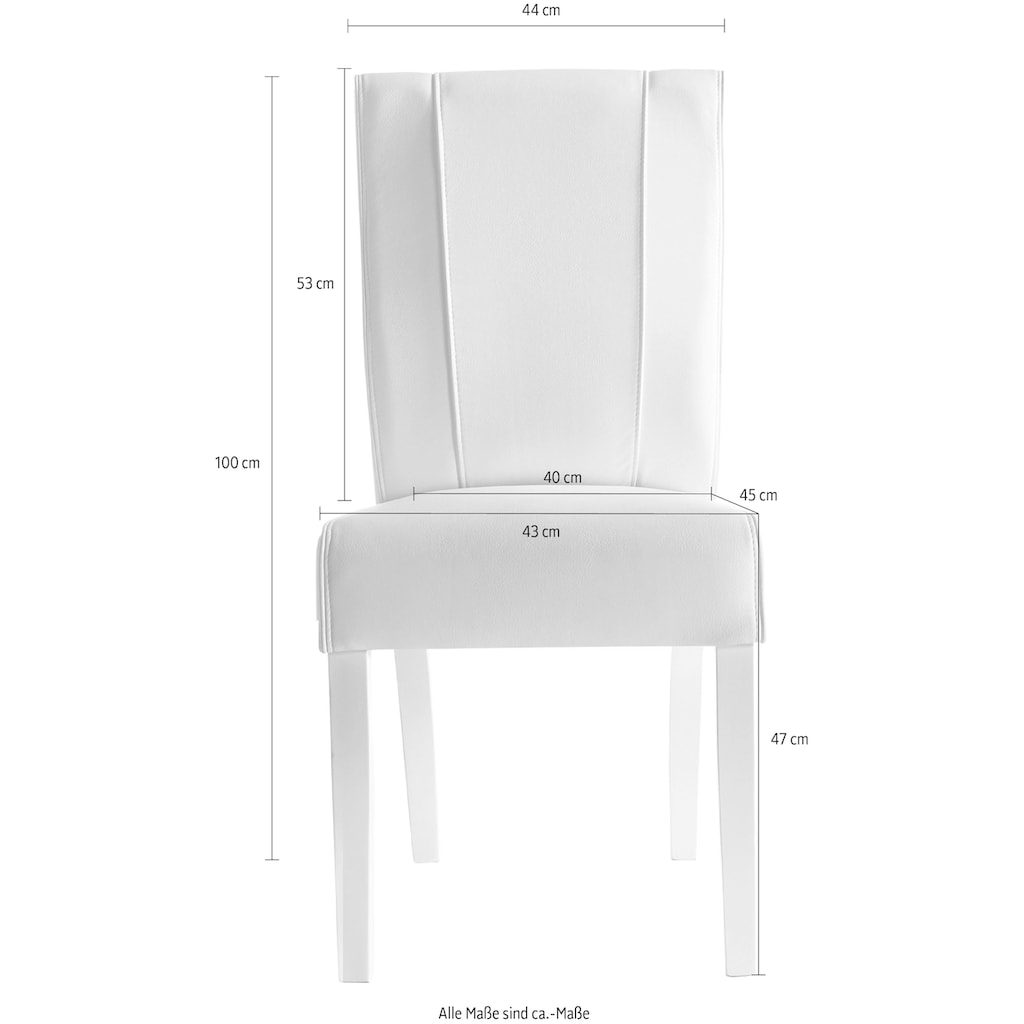 INOSIGN Esszimmerstuhl »Ice«, (Set), 2 St., Kunstleder