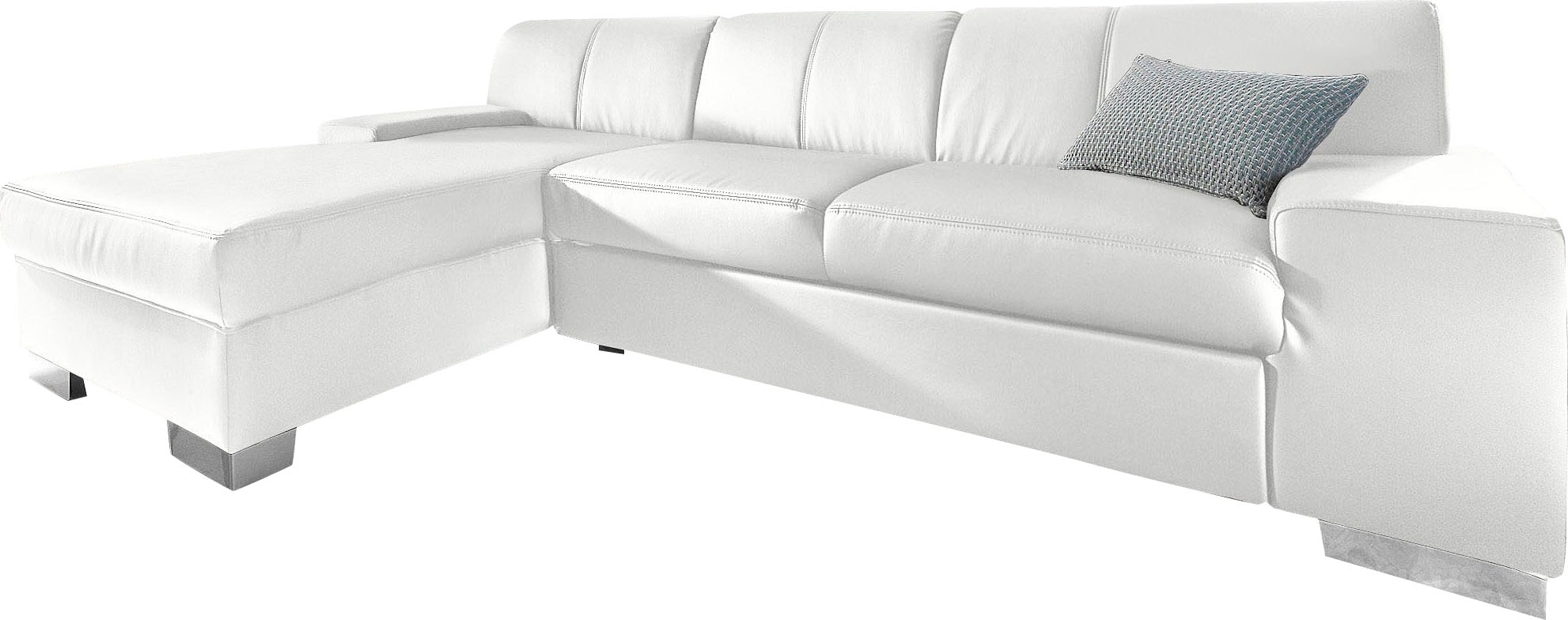 DOMO collection Ecksofa »Star, zeitlose Formensprache, elegante Optik, L-Form«, wahlweise mit Bettfunktion