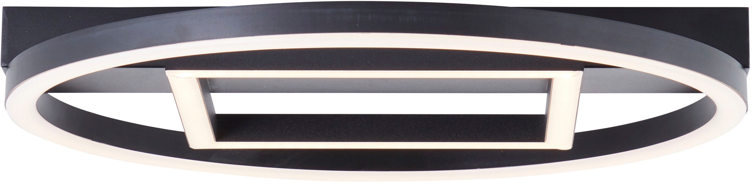 BreLight LED Deckenleuchte »Maureen«, 37 x 37 cm, 2500 lm, 3000 K warmweiß, Metall, schwarz