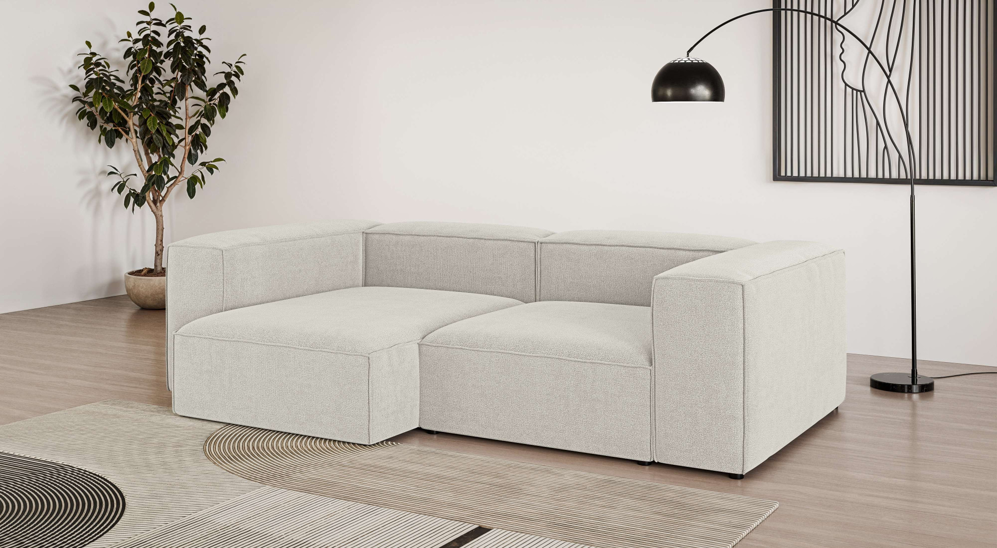 OTTO home Ecksofa "XL HAILY L-Form, Modularsofa extra tief, Sitztiefe 100/130 cm" als Modul oder separat verwendbar, für individuelle Zusammenstellung