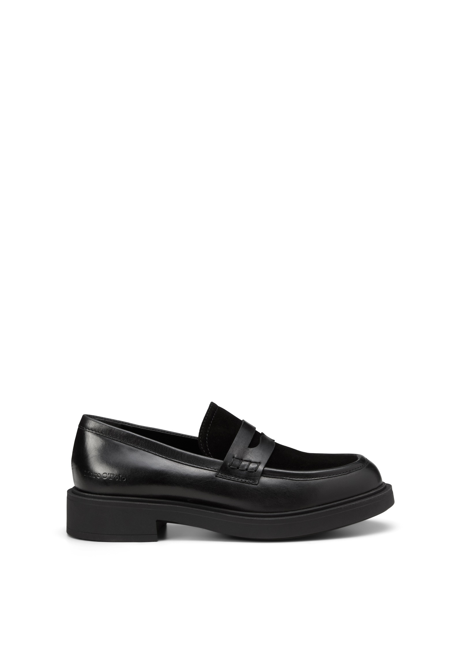Marc O'Polo Loafer »aus Leder-Mix: glatt und Velours«