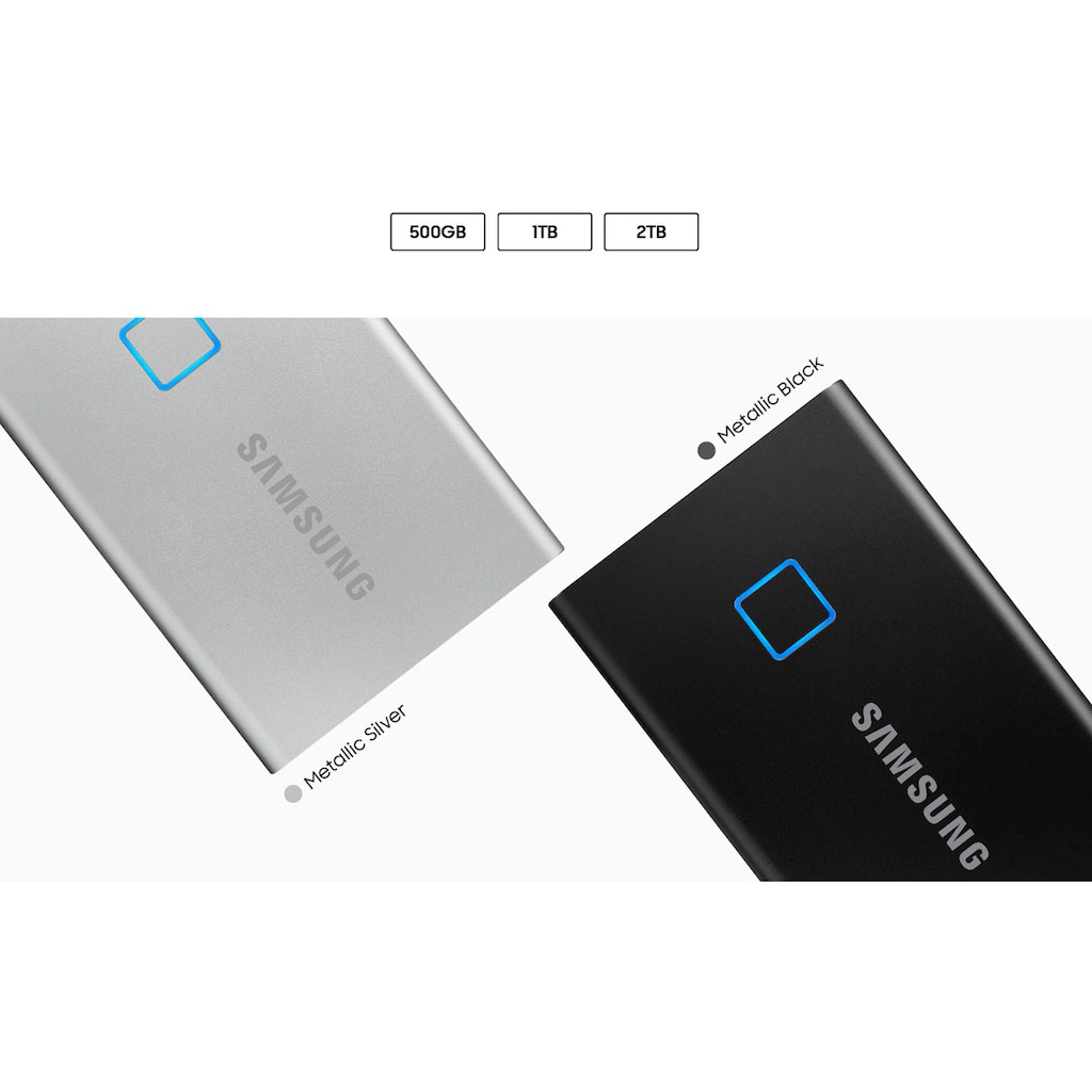 Samsung externe SSD »Portable SSD T7 Touch«, Anschluss USB 3.2-USB 2.0