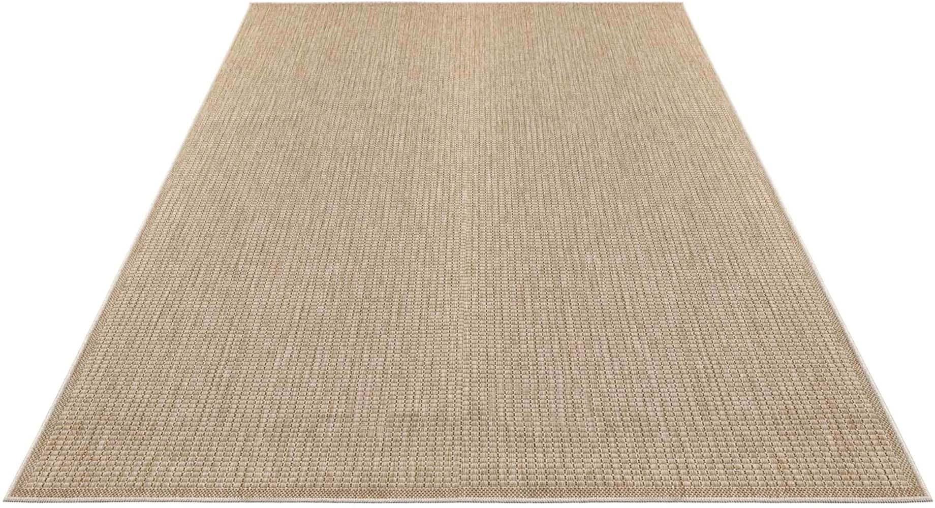 Carpet City Outdoorteppich »Flachgewebe in Sisal-Optik, Wetterfest & UV-beständig« rechteckig 0,5 mm Höhe Witterungsbeständig für Balkon, Terrasse, Garten
