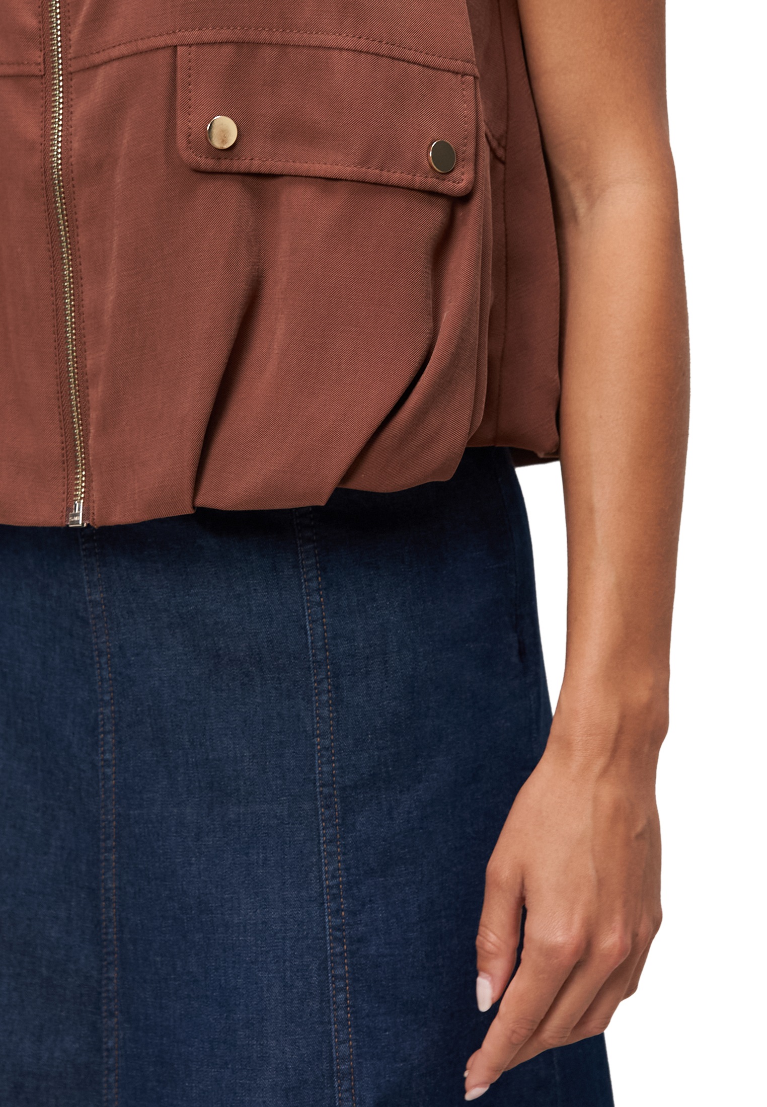 Zero Jackenblazer »zero Damen Cargo-Weste mit Reißverschluss«, weiteres Detail