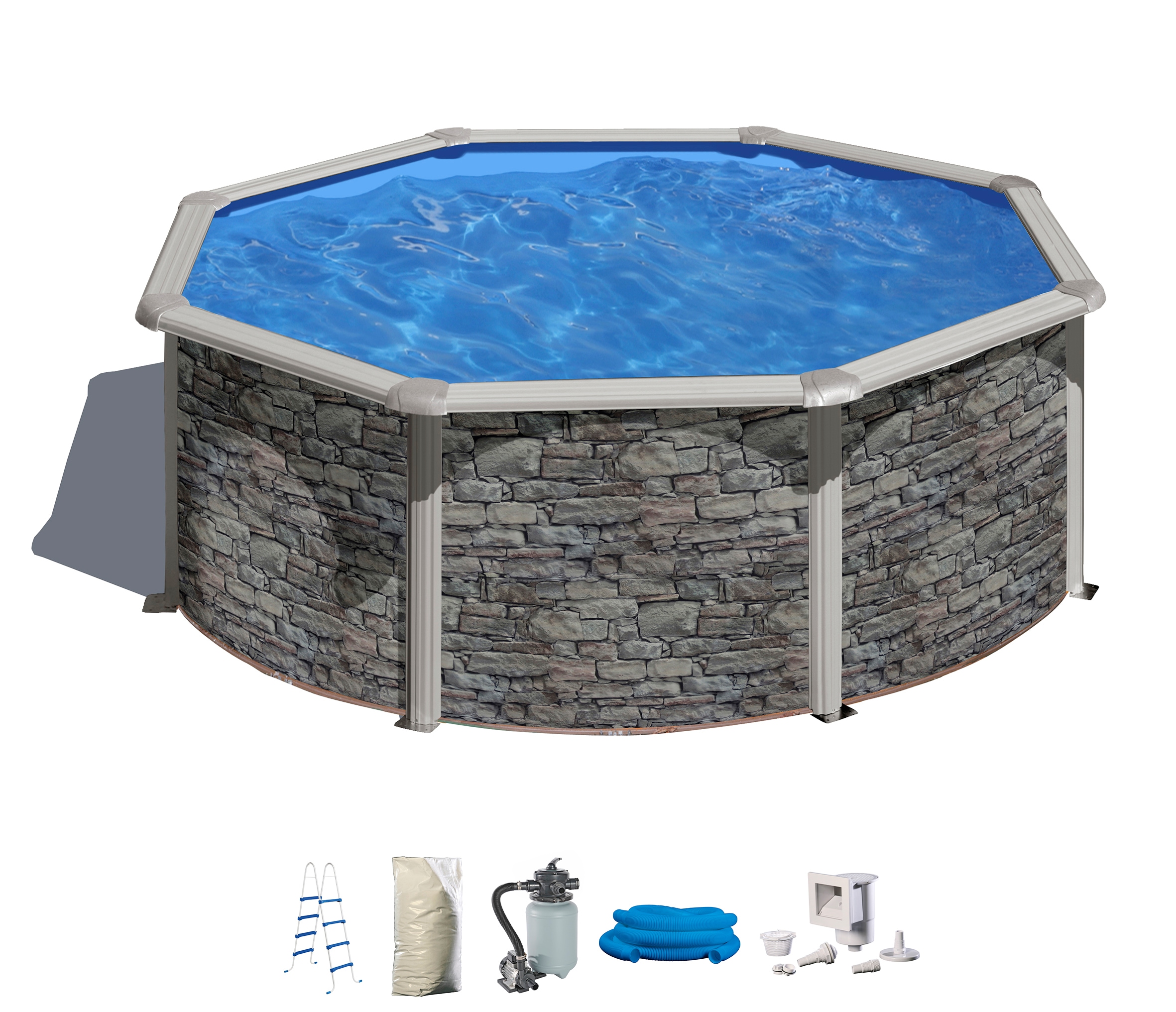my POOL BWT Rundpool in moderner Steinoptik, Höhe 120 cm, verschiedene Größ günstig online kaufen
