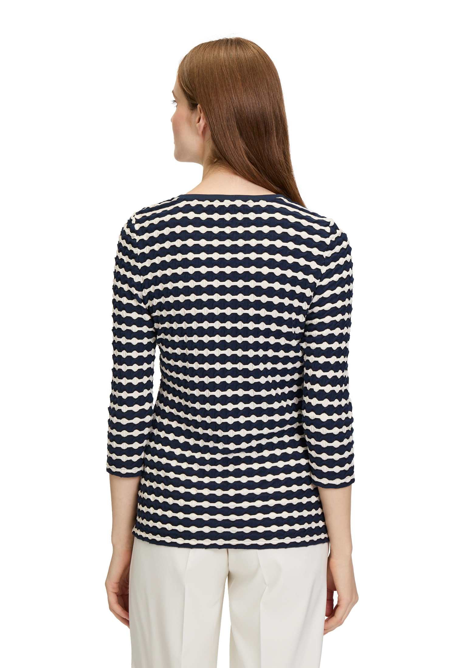 Betty Barclay 3/4-Arm-Shirt »Betty Barclay Basic Shirt mit Rundhalsausschnitt«, (1 tlg.), Material