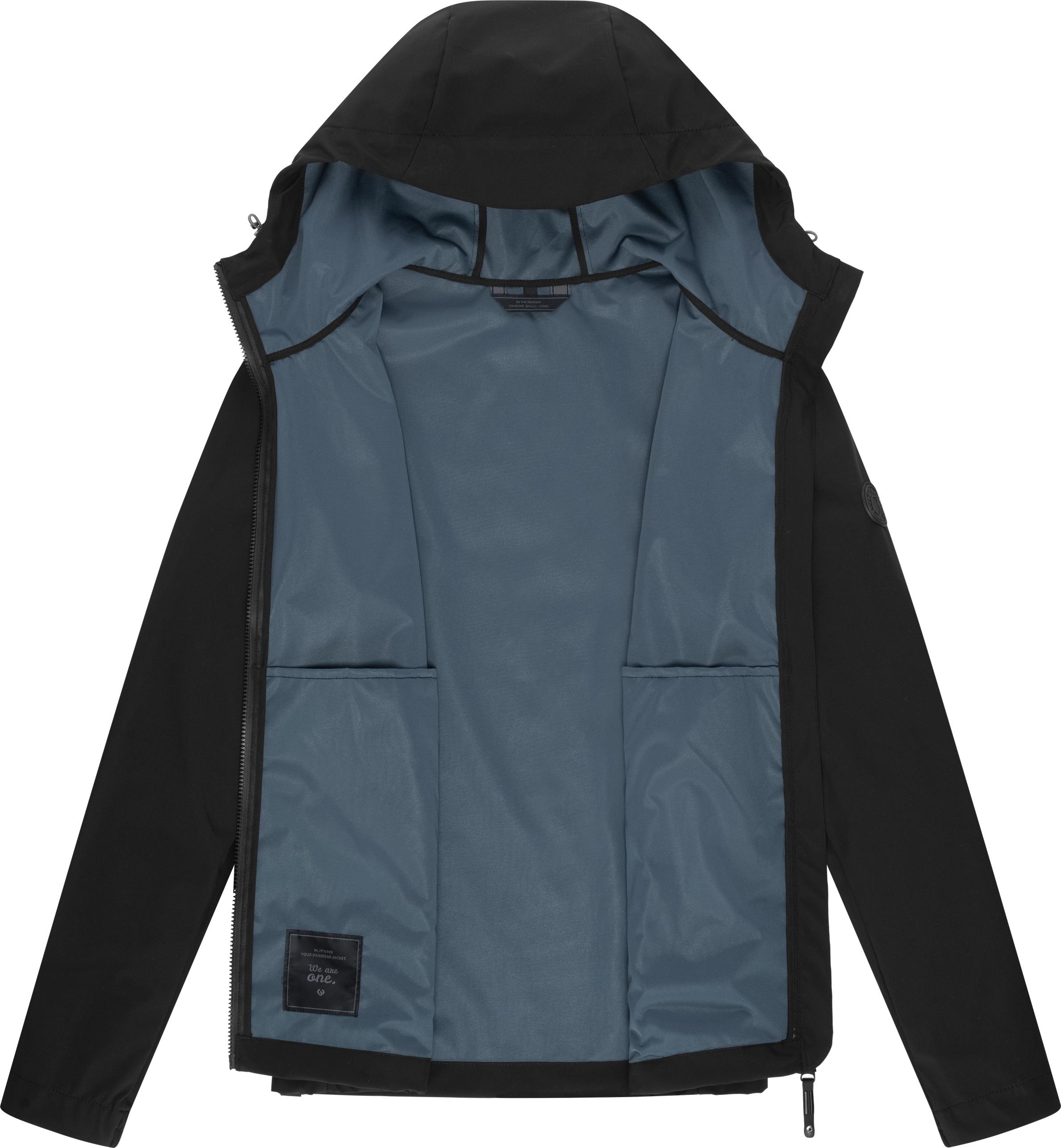 Ragwear Softshelljacke »Shellwie«, mit Kapuze, Wasserdichte Herren Übergangsjacke mit Kapuze