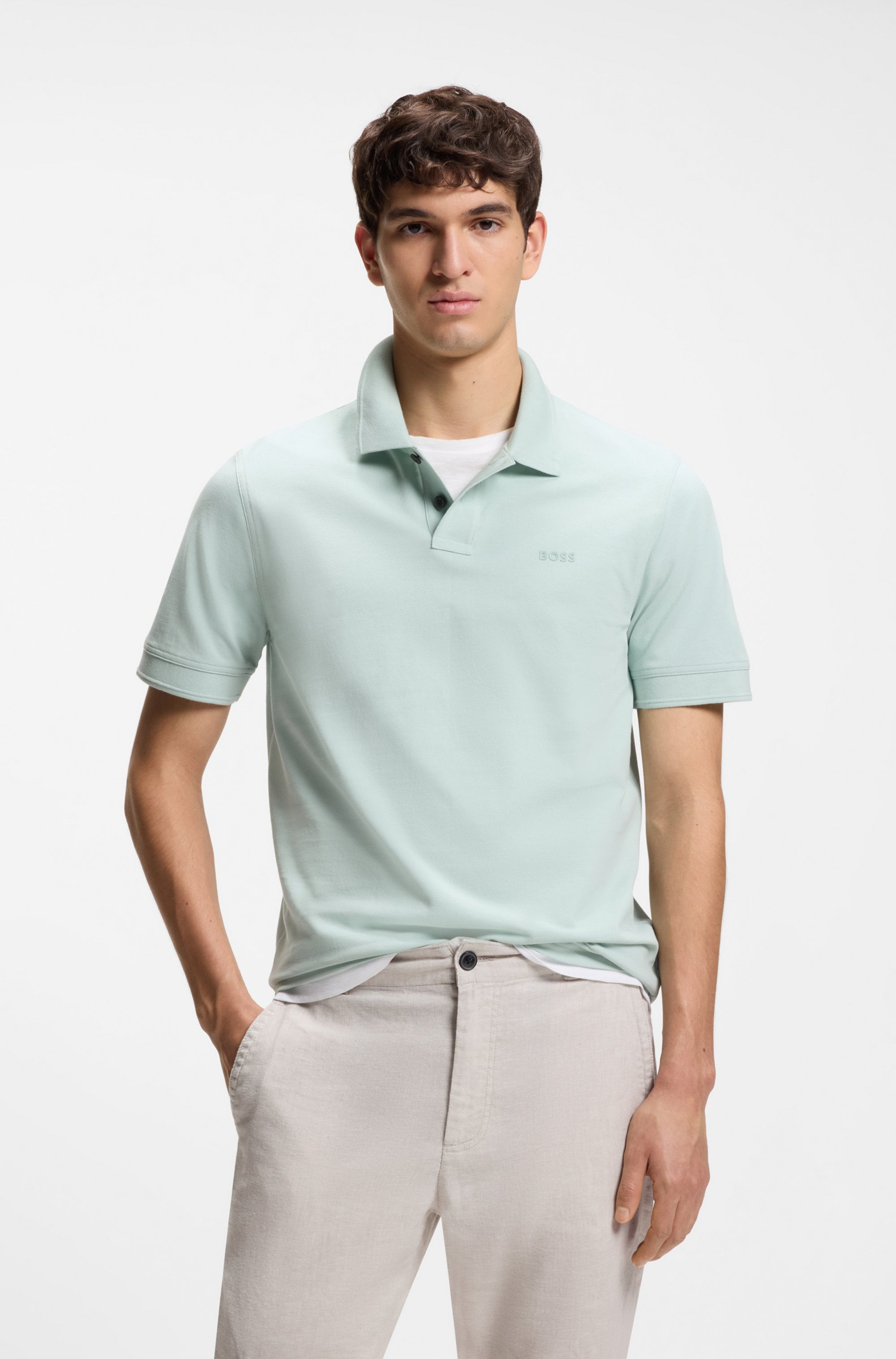Boss Orange Poloshirt "Prime Regular Fit" Cotton Pique Polo Aus 100% Baumwolle