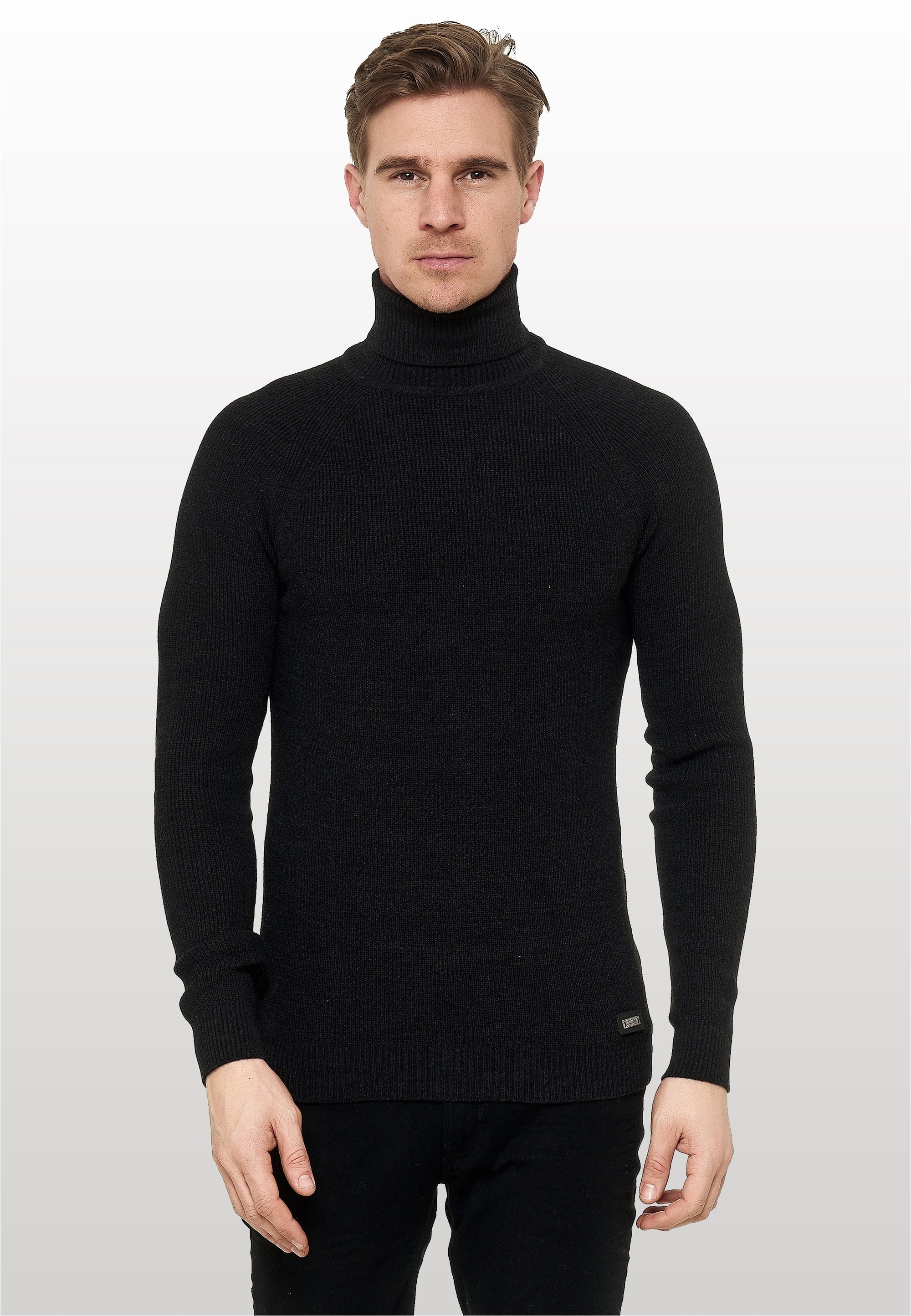 Rusty Neal Rollkragenpullover, mit stilvollem Hochkragen