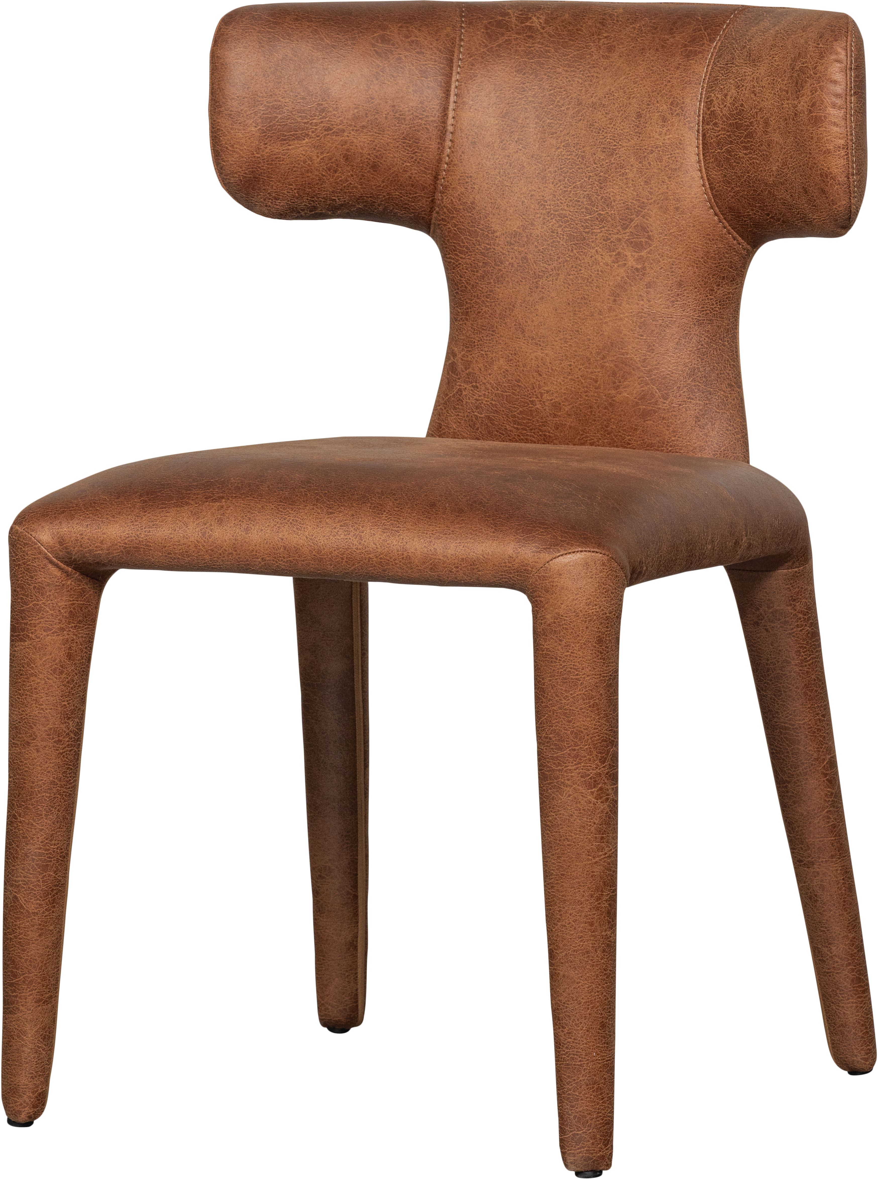 WOOOD Esszimmerstuhl "Permit aus Kunstleder komplett gepolstert H 78 x B 52 cm" (Set) 2 Stk.4-Fuß-Gestell, gepolstert, H 78 cm x B 52 cm