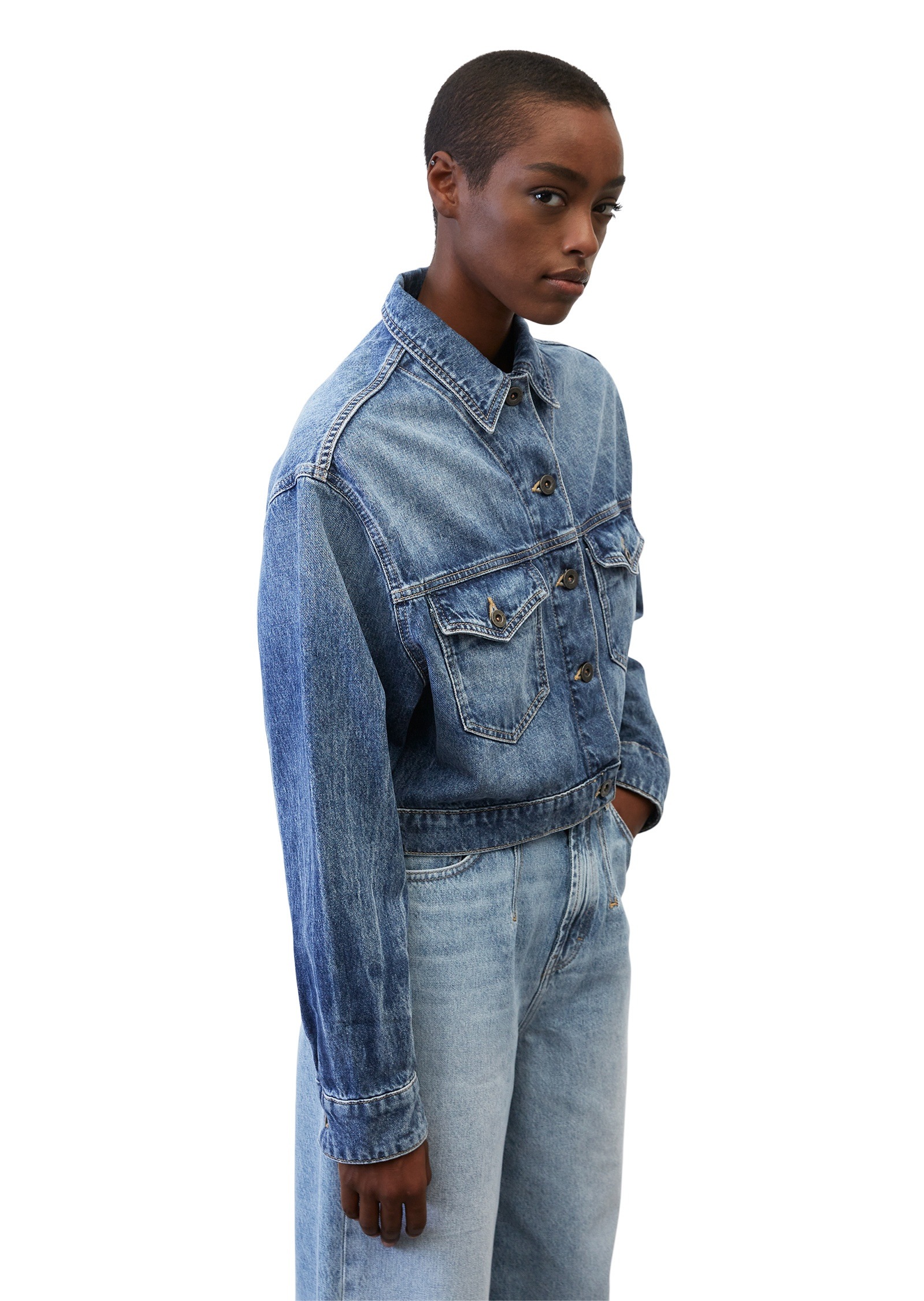 Marc O'Polo Jeansjacke »aus Organic Cotton«, ohne Kapuze