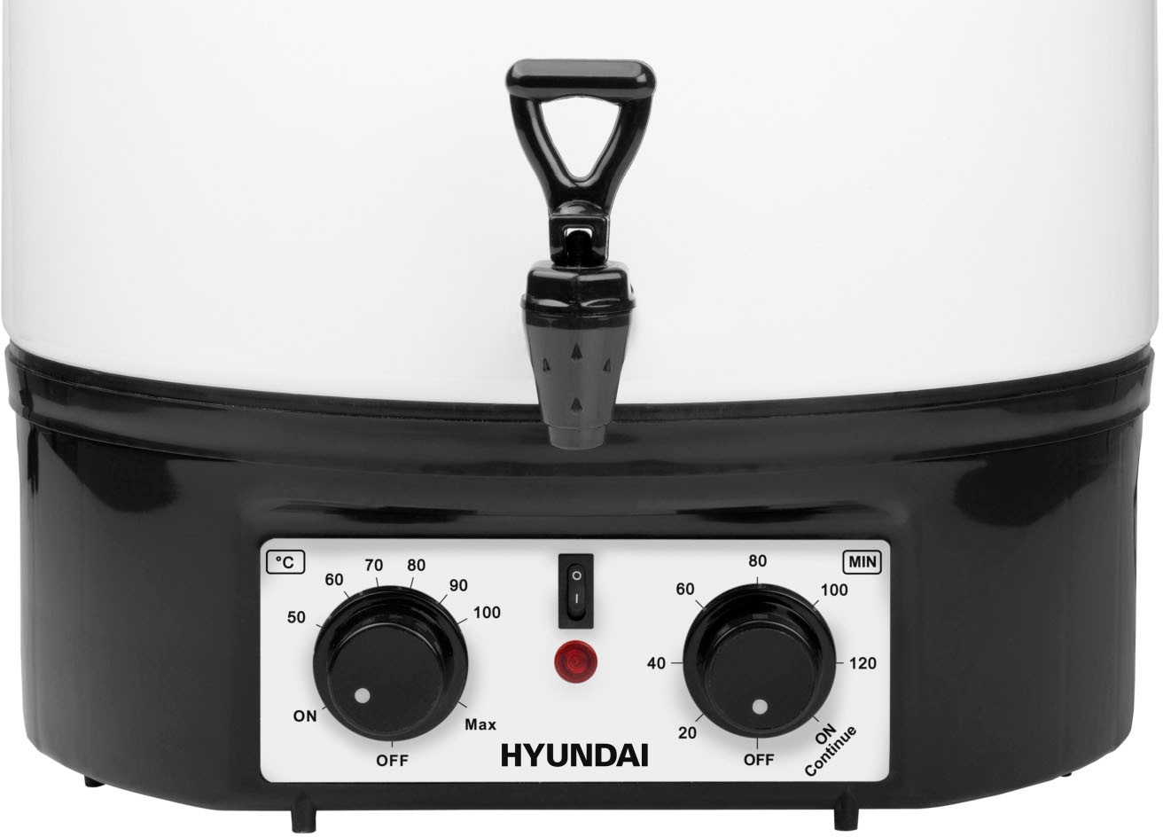 Hyundai Einkochautomat »PC200«, 27 l Füllmenge, 1800 W, 27 l, für 14 Gläser, Timer bis 120 Min., Thermostat, akustischer Alarm