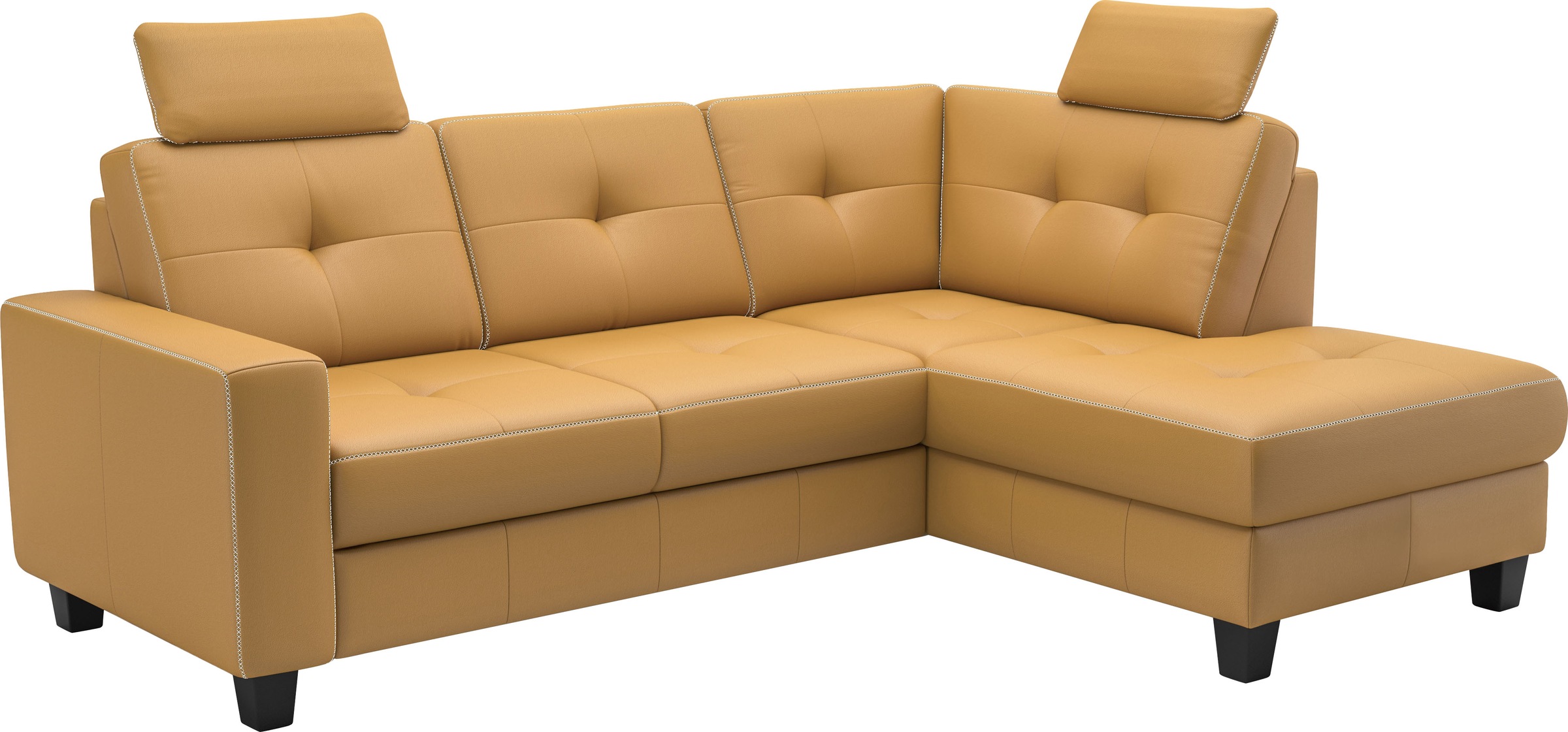 Places of Style Ecksofa »Varese«, wahlweise mit Bettfunktion und Bettkasten