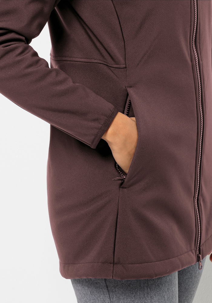 Jack Wolfskin Softshellmantel »WINDLAND COAT W«
