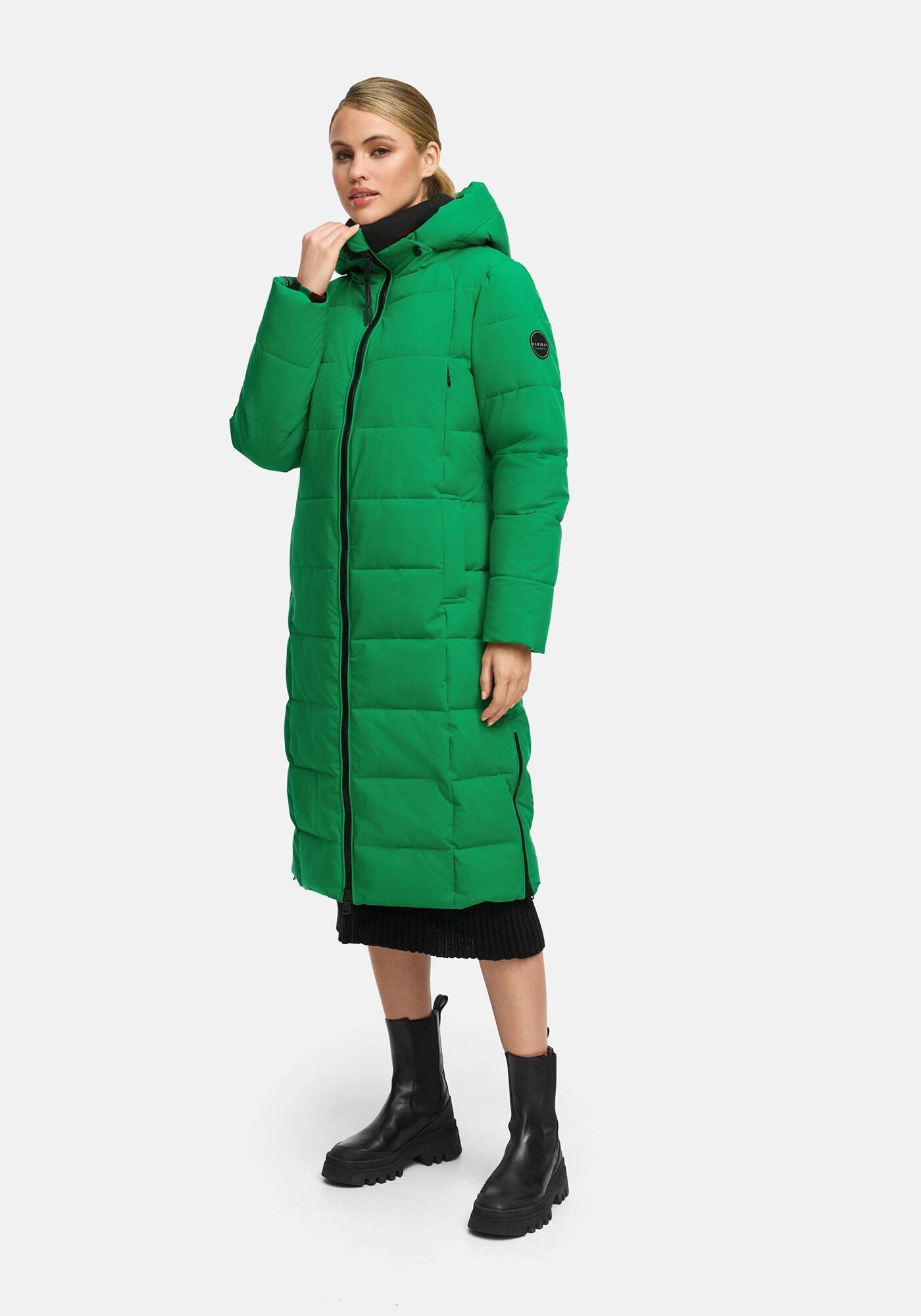 Marikoo Winterjacke »Lanitaa« Steppmantel mit abnehmbarer Kapuze