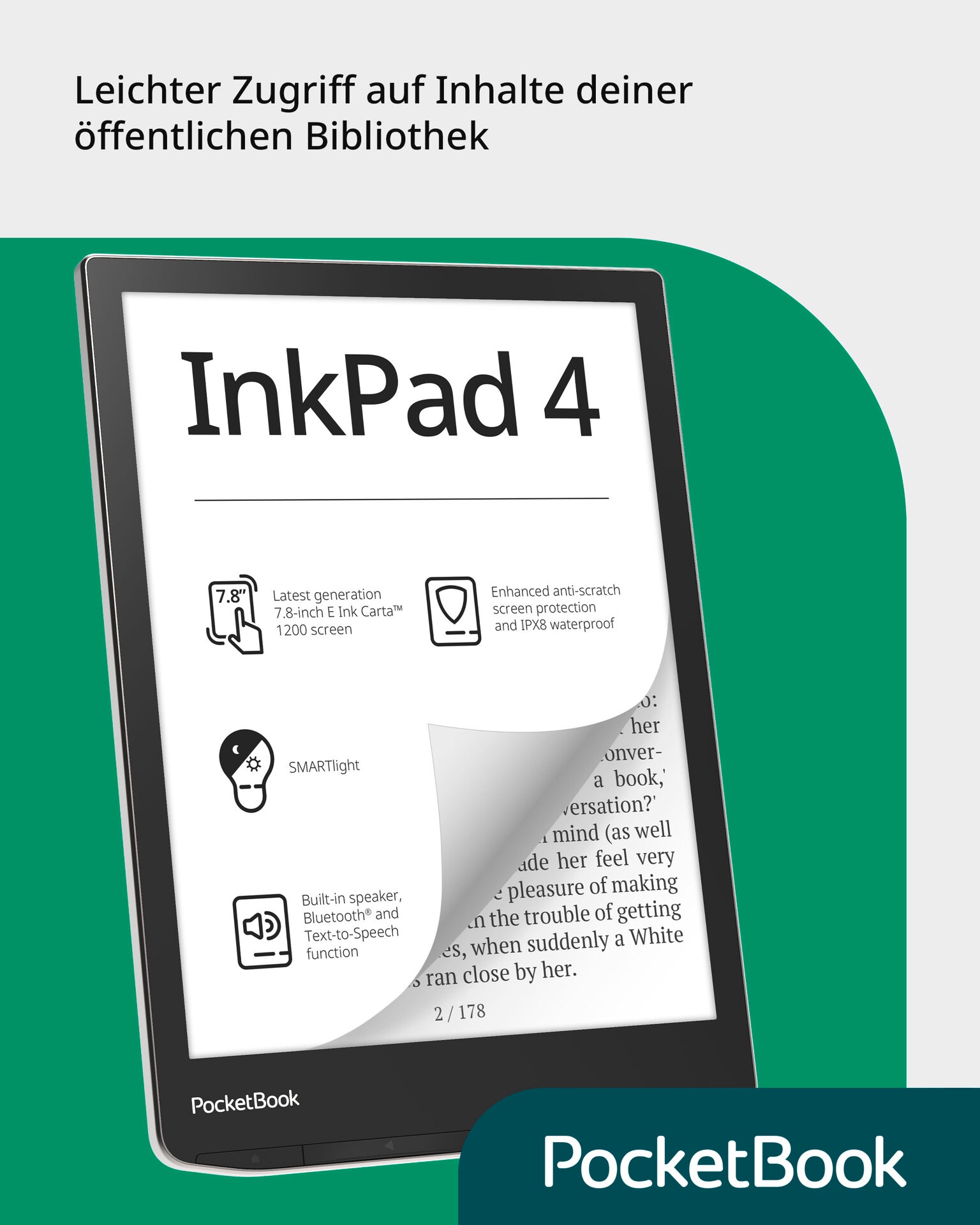 PocketBook E-Book »InkPad 4«, (19,8 cm / 7,8 Zoll),)