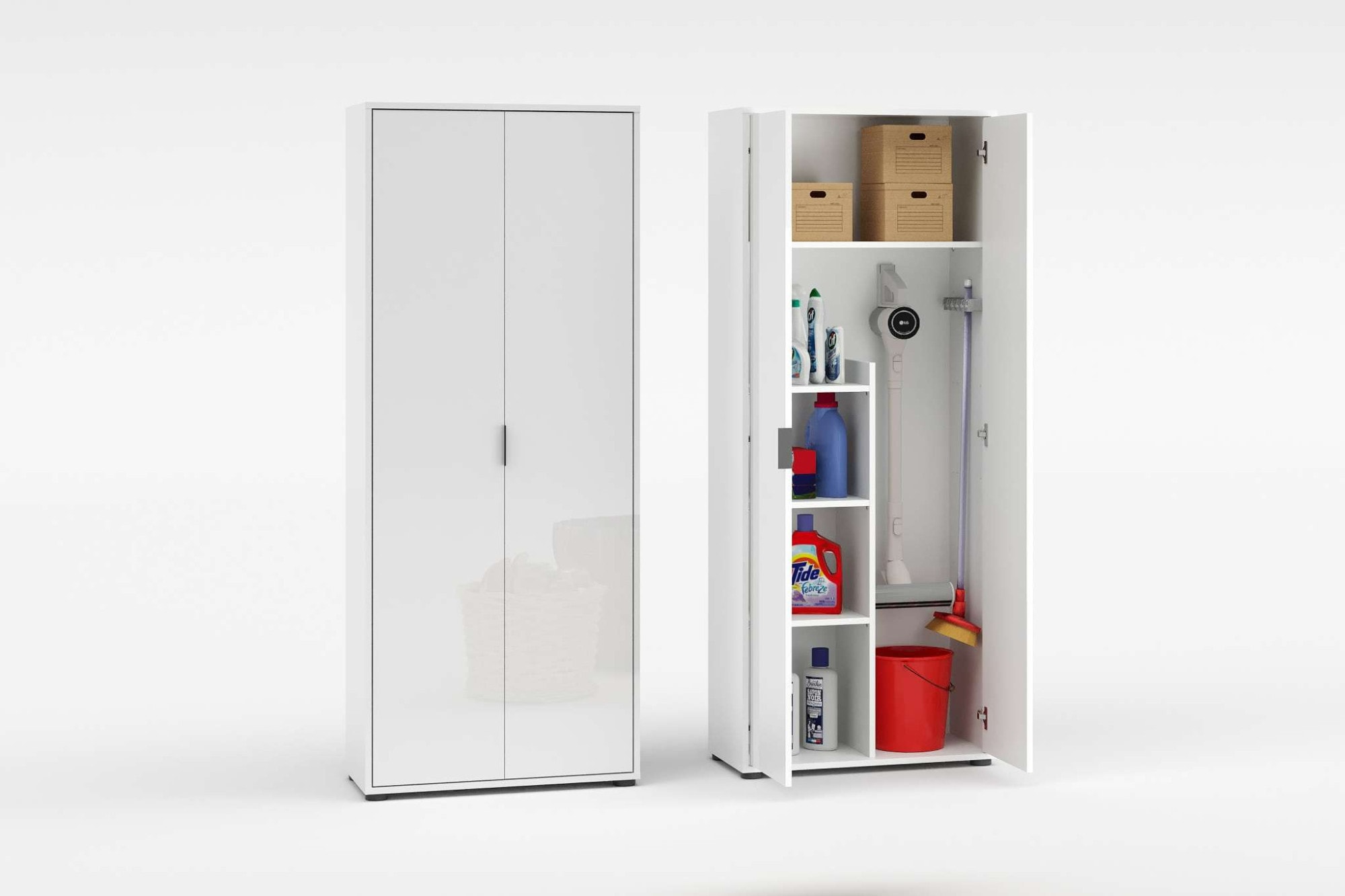 Home affaire Mehrzweckschrank "Stauraumschrank, Breite 72,5 cm, Höhe 178 cm günstig online kaufen