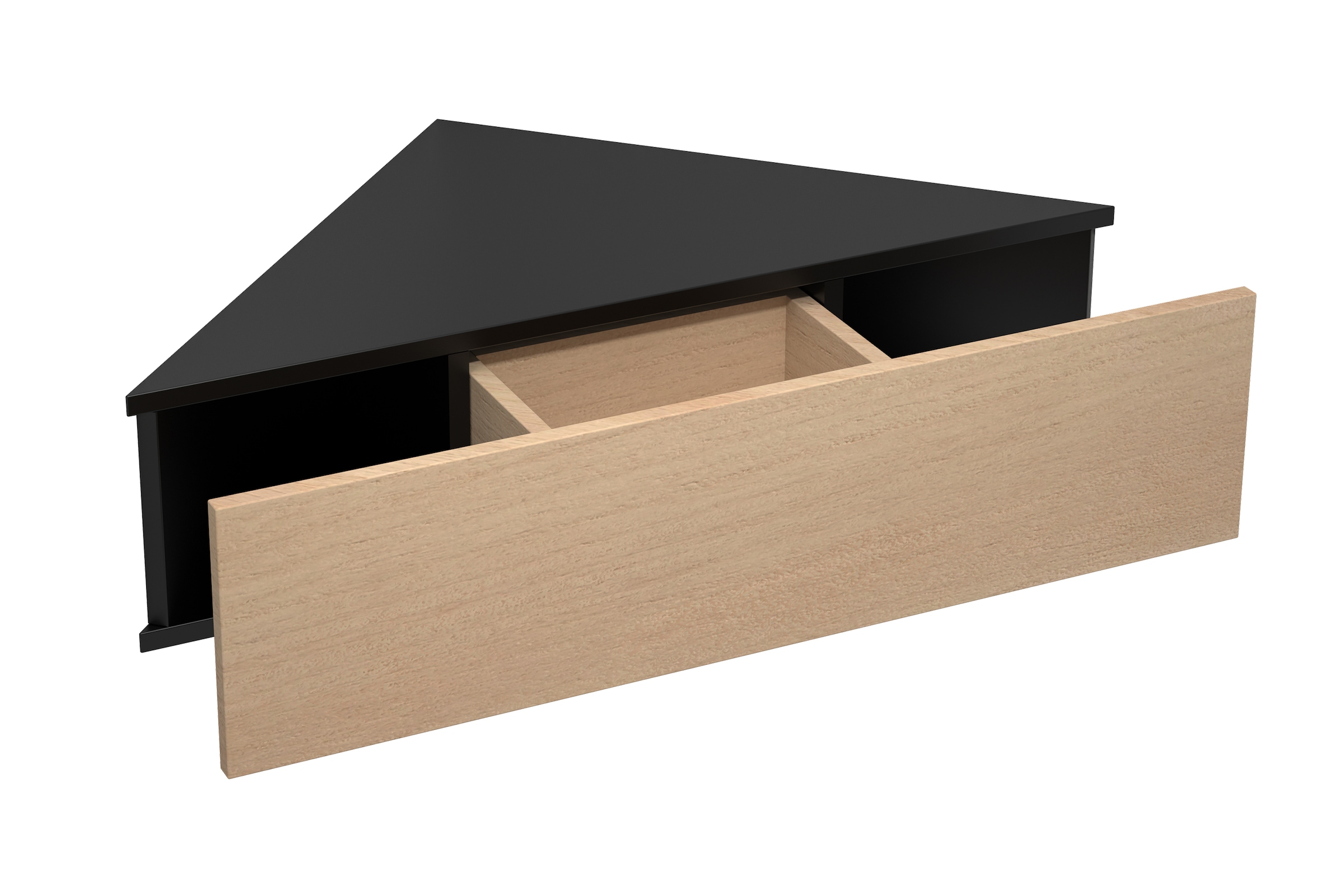 VCM Nachttisch »Holz Wandschublade Eckregal Nachttisch Usal S«
