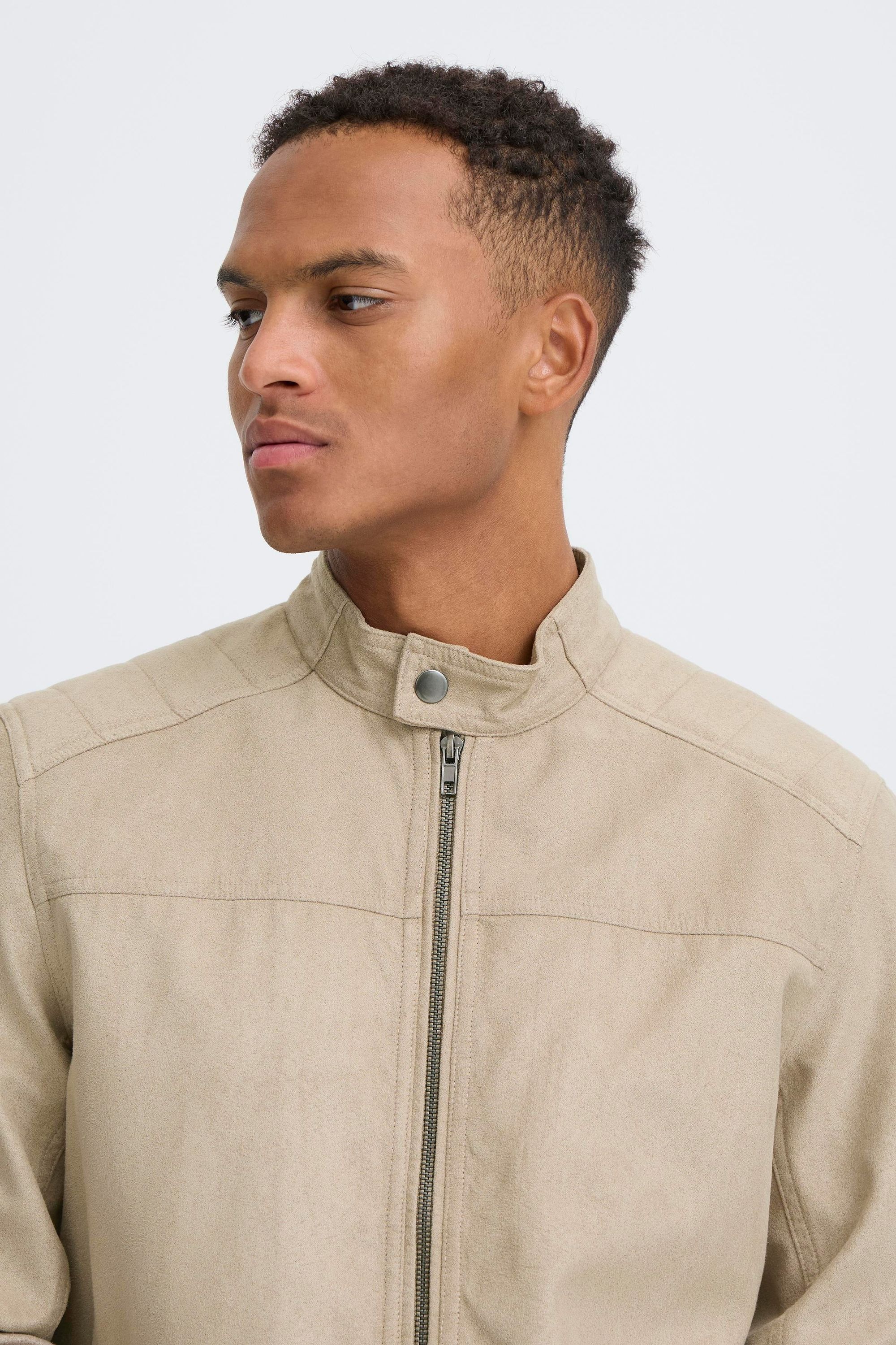 Blend Hemdjacke »BHFossy« ohne Kapuze Modische Kunstlederjacke mit praktischen Eingriffstaschen