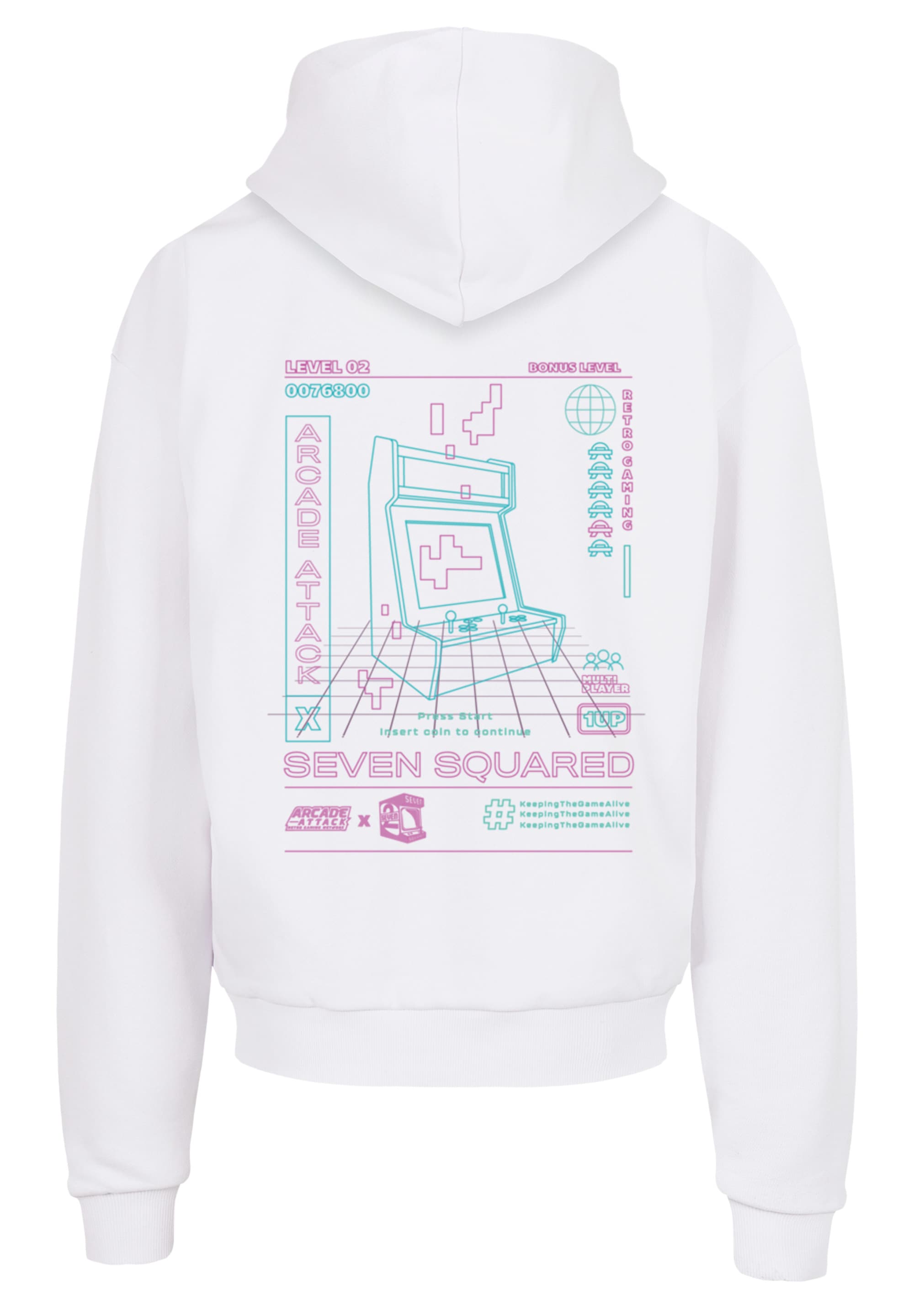 F4NT4STIC Kapuzenpullover »Arcade Attack Video Games SEVENSQUARED Gaming«, Print