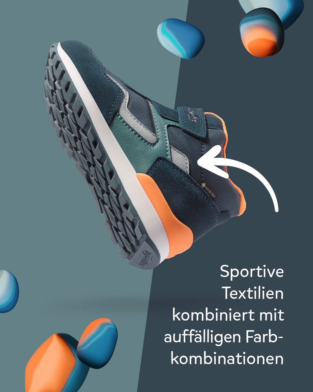 Superfit Klettboot »DASH WMS: Mittel«  High Top Sneaker mit GORE TEX, Größenschablone zum Download