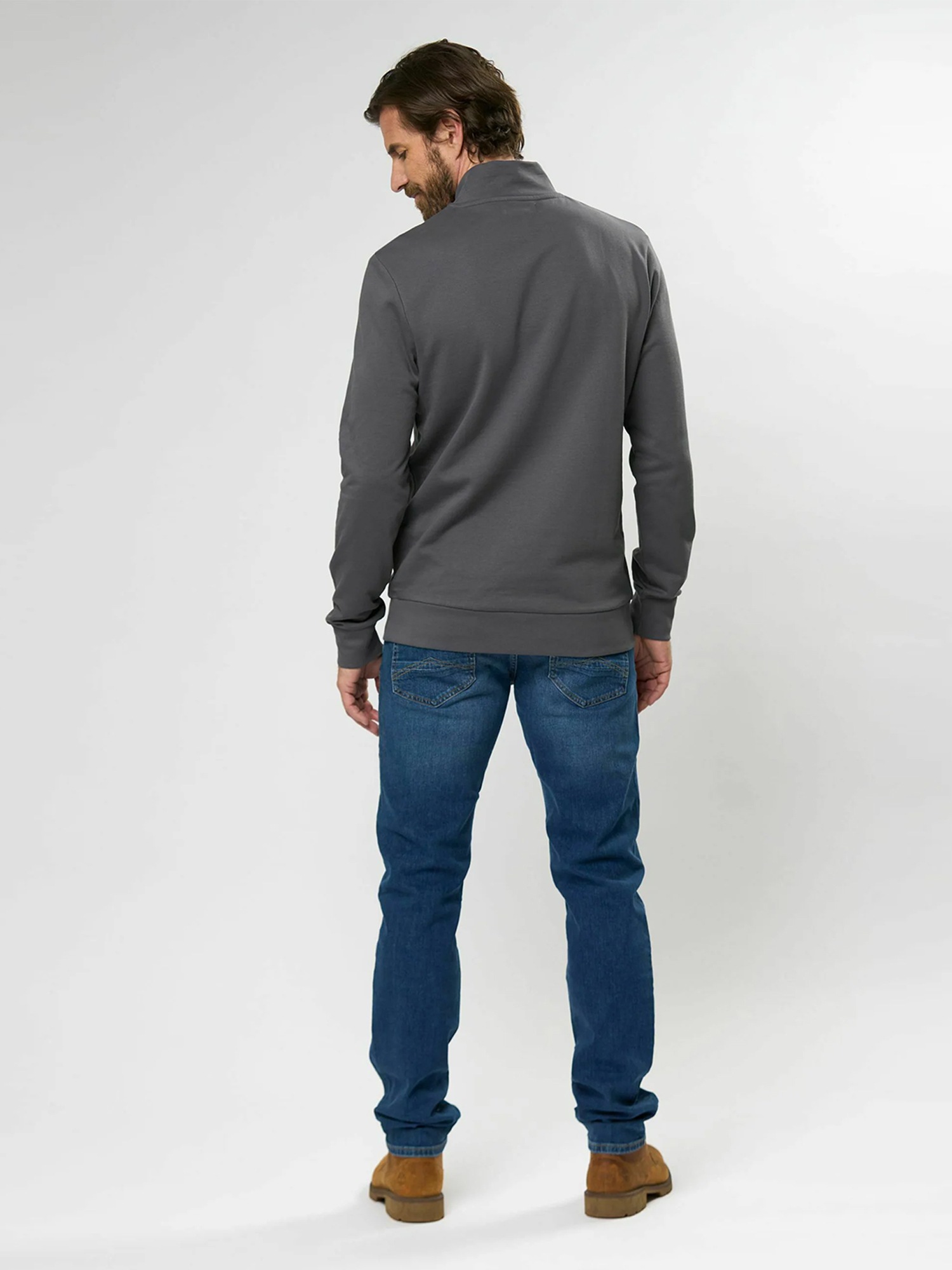MCS Strickpullover »MCS sweatshirt with half-zip Clement«