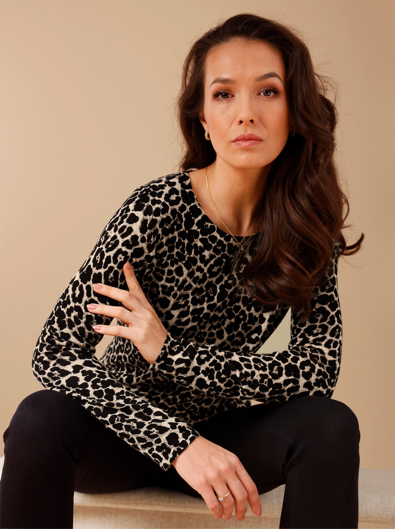 CREATION L PREMIUM Strickpullover "Lyocell-Woll-Pullover"