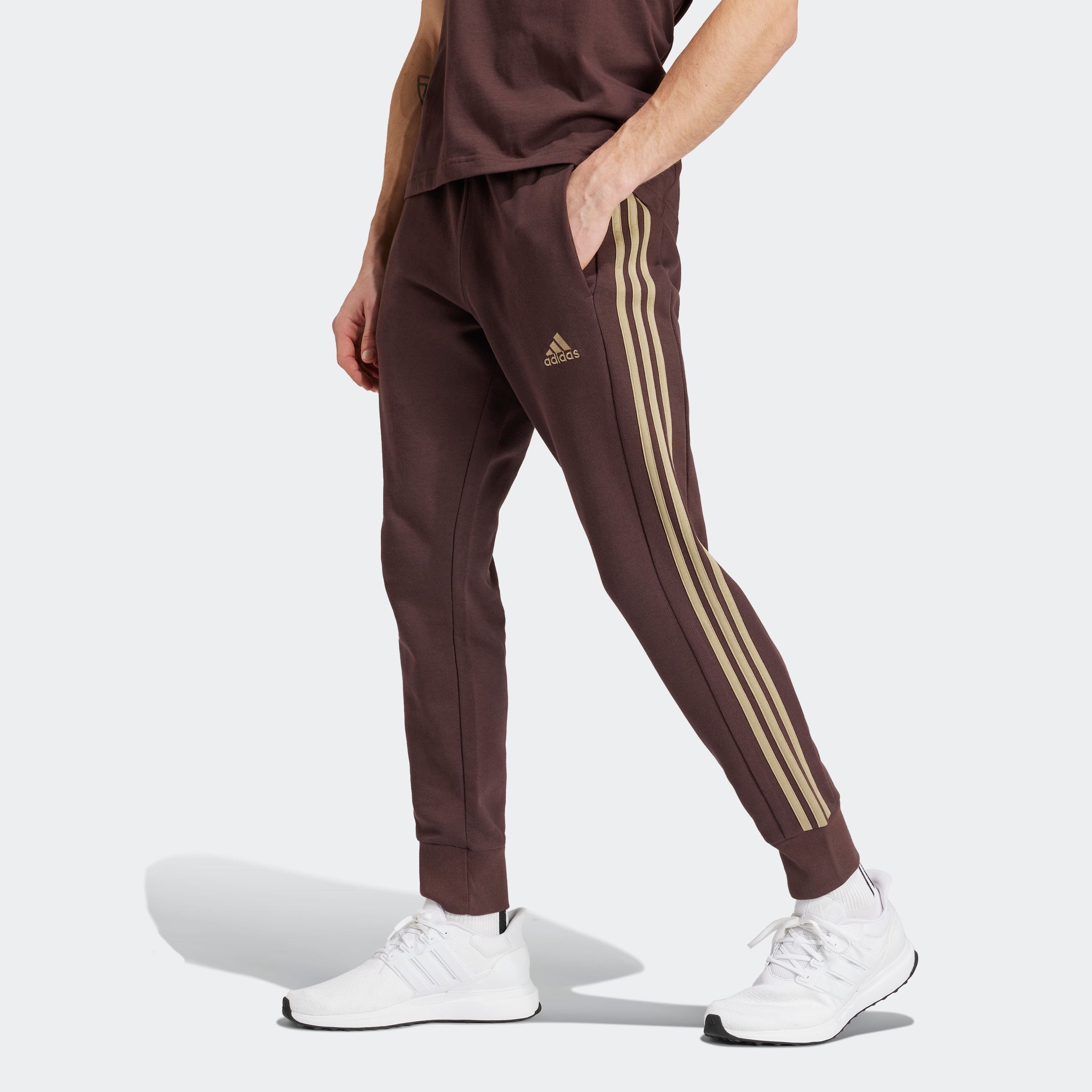 adidas Sportswear Sporthose ESSENTIALS FRENCH TERRY TAPERED CUFF 3STREIFEN HOSE 1 tlg. fur BAUR