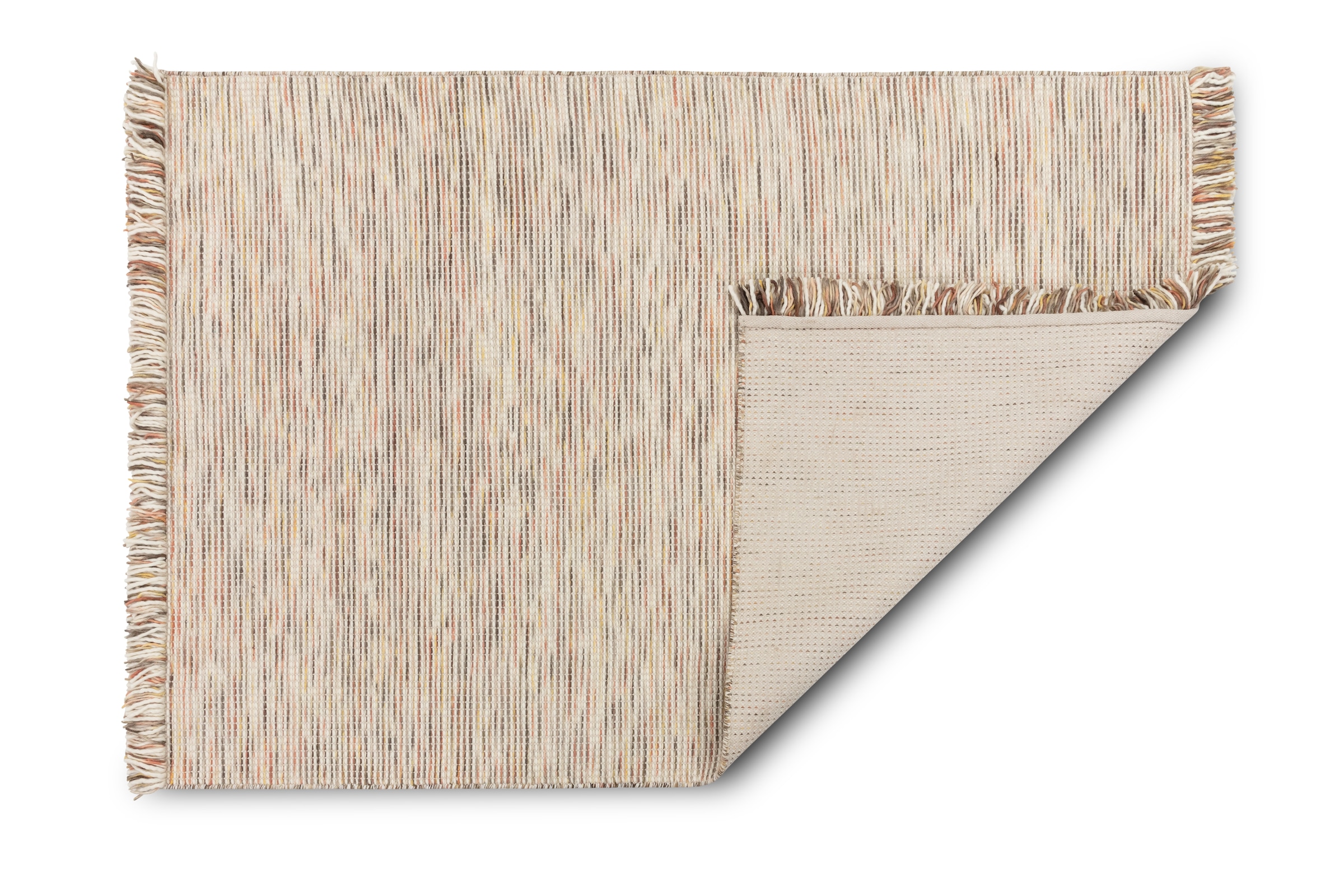 SCHÖNER WOHNEN-Kollektion Teppich »Arina« rechteckig 10 mm Höhe 80% reine Wolle, gewebte Struktur, meliert, mit Fransen, Wohnzimmer