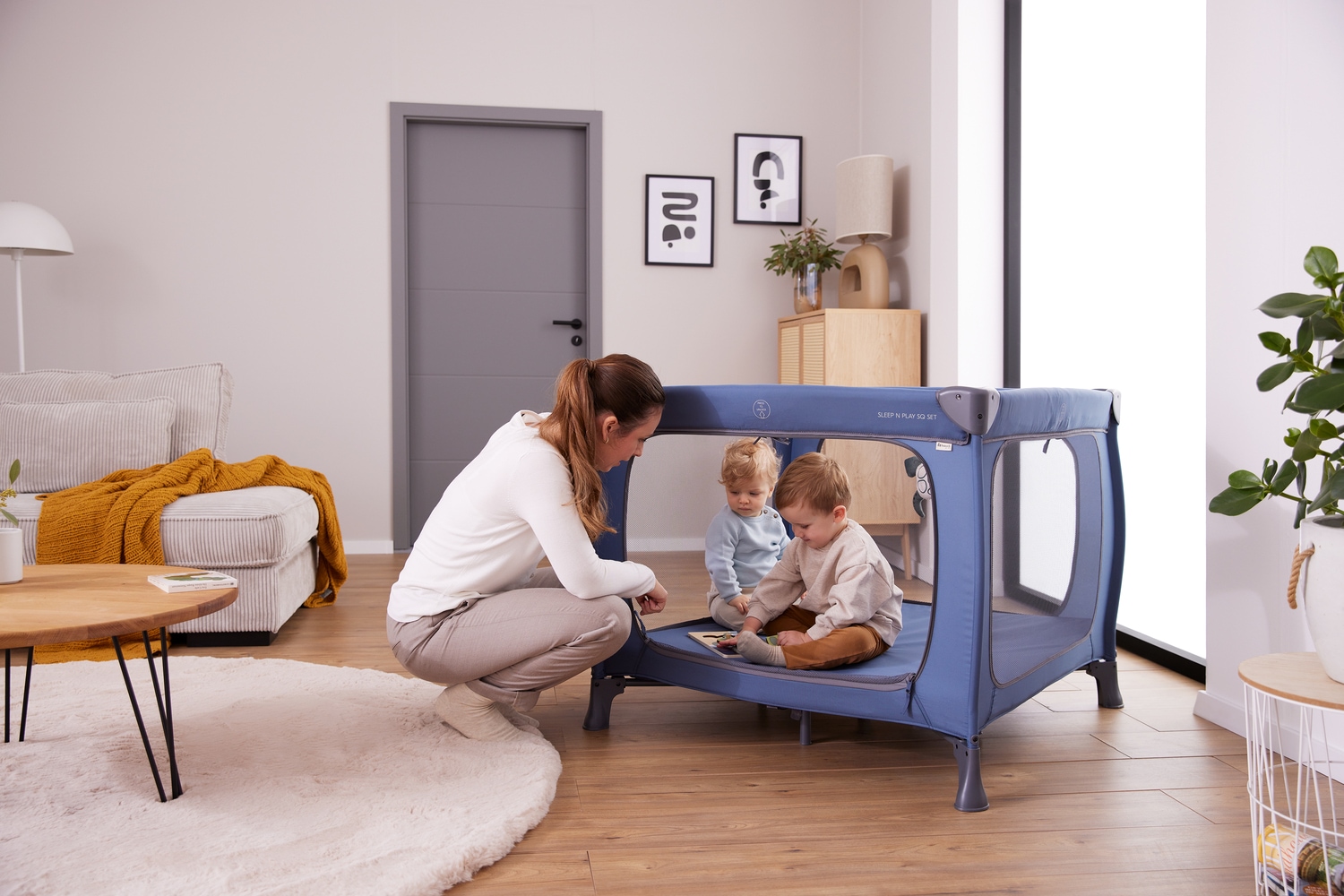 Hauck Baby-Reisebett »Sleep N Play SQ, Set dark green«, inklusive Schaumstoff-Matratze