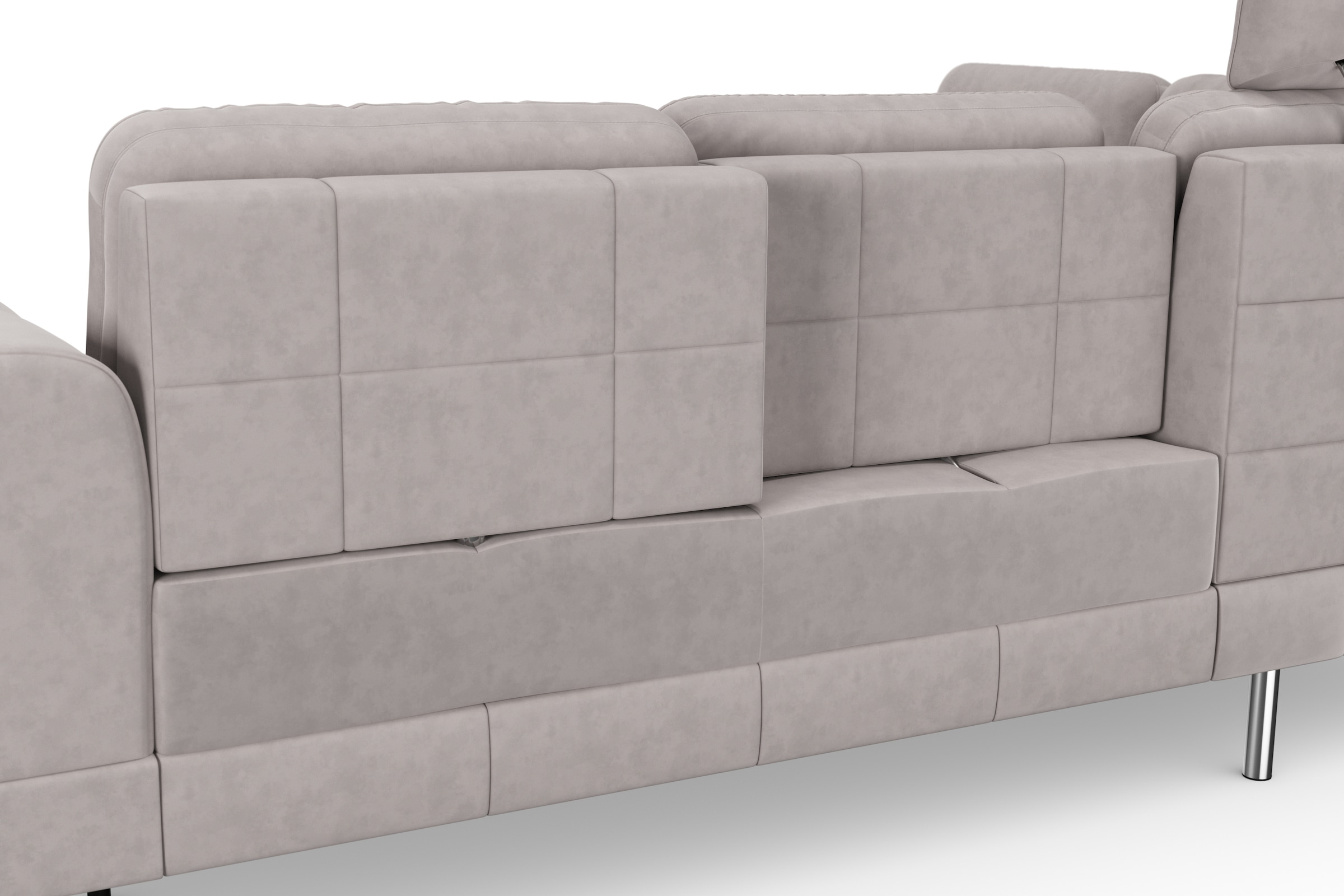 sit&more Ecksofa »Bendigo L-Form«, inklusive Sitztiefenverstellung, Bodenfreiheit 15 cm, in 2 Fußfarben