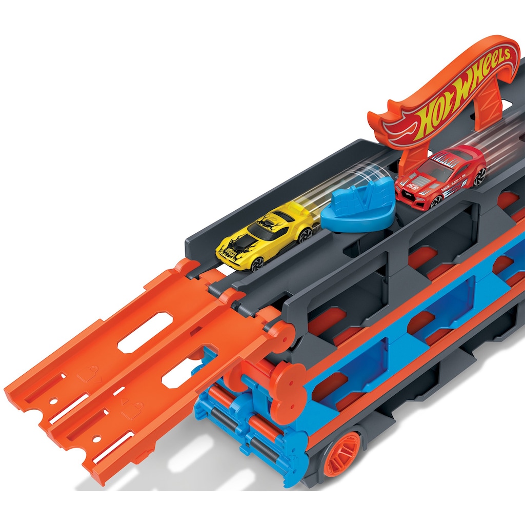 Hot Wheels Spielzeug-Transporter »2-in-1 Rennbahn-Transporter«