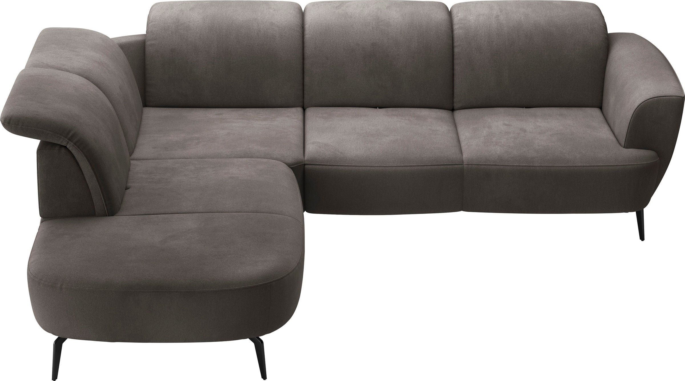 sit&more Ecksofa »Zoe«, ink.Sitztiefenverstellung, wahlweise mit Kopfteilverstellung