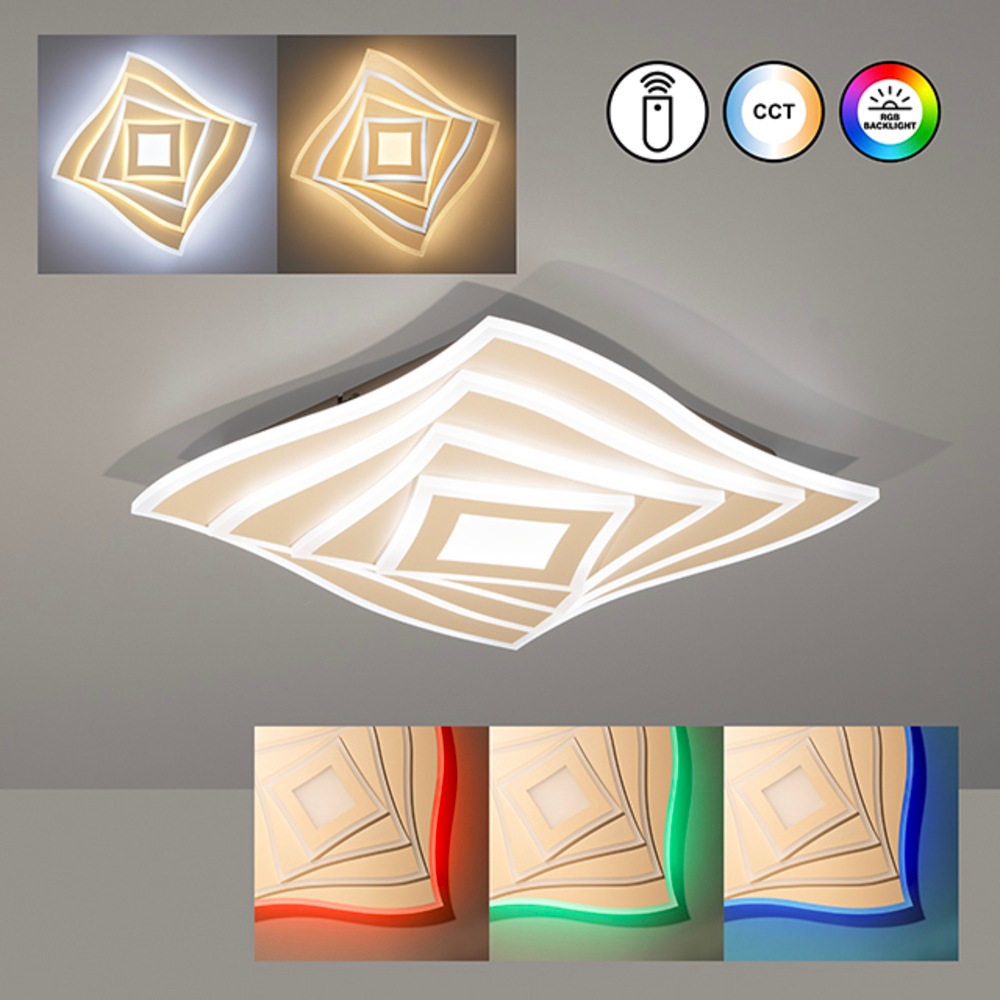 FISCHER & HONSEL Deckenleuchte »Hero« LED-Board 1 Stk. Farbtemperatur stufenlos einstellbar