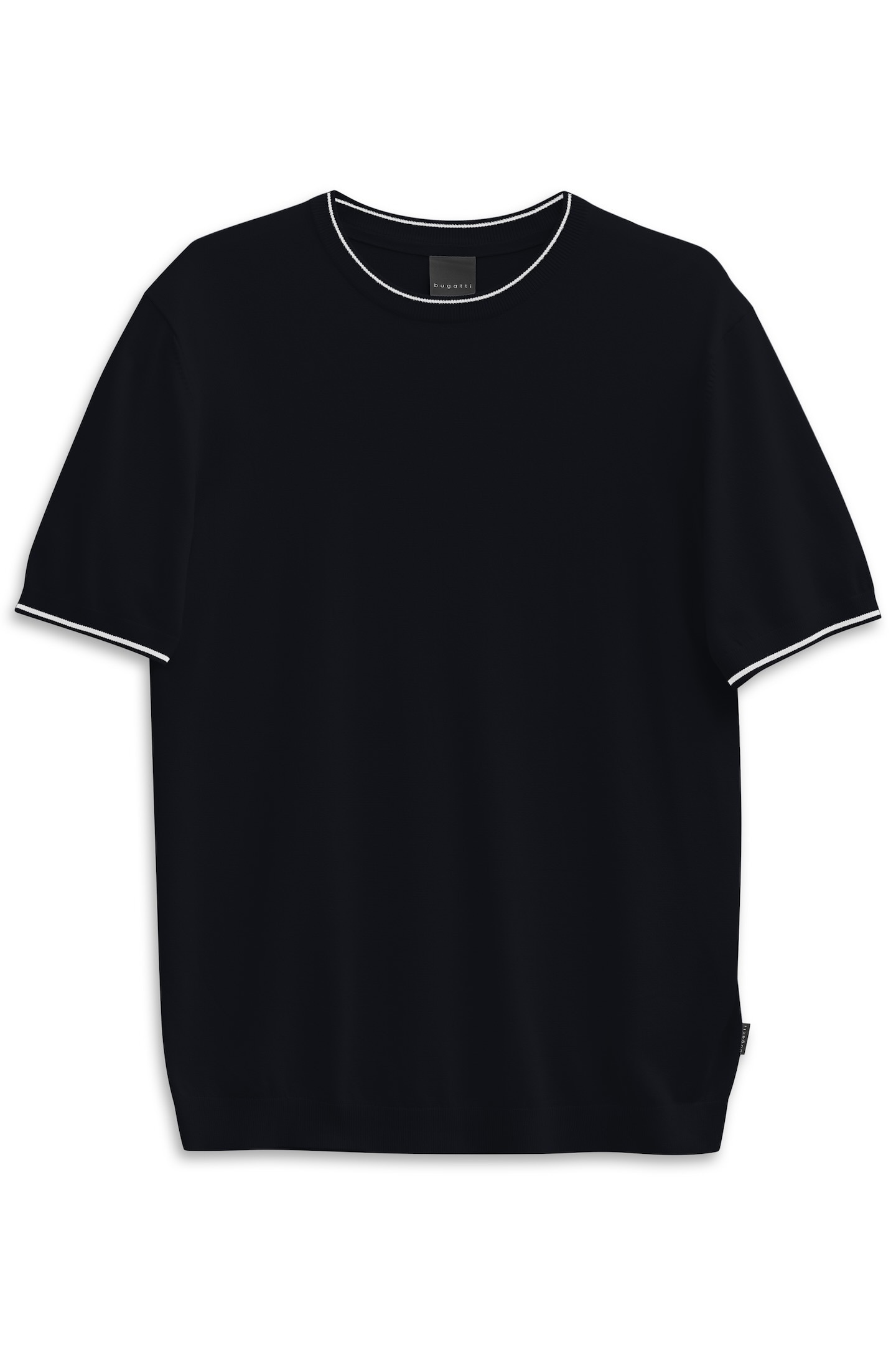 bugatti T-Shirt "Regular Fit", mit Rundhals aus Viskose-Mix günstig online kaufen