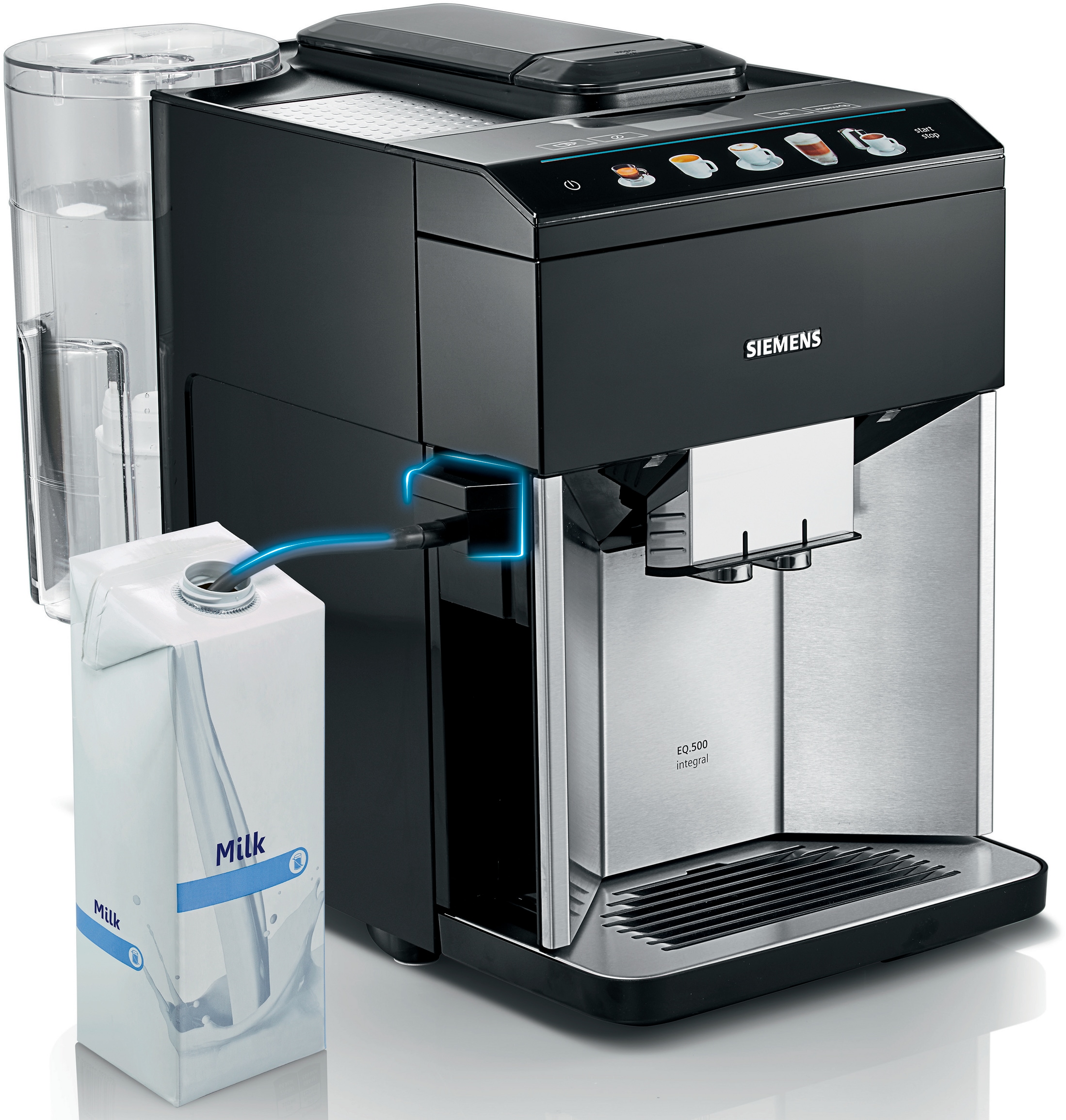 SIEMENS Milchschlauch-Adapter »TZ50001«, (1 tlg.), zur Nutzung externer Milchbehältnisse, spülmaschinengeeignet, schwarz