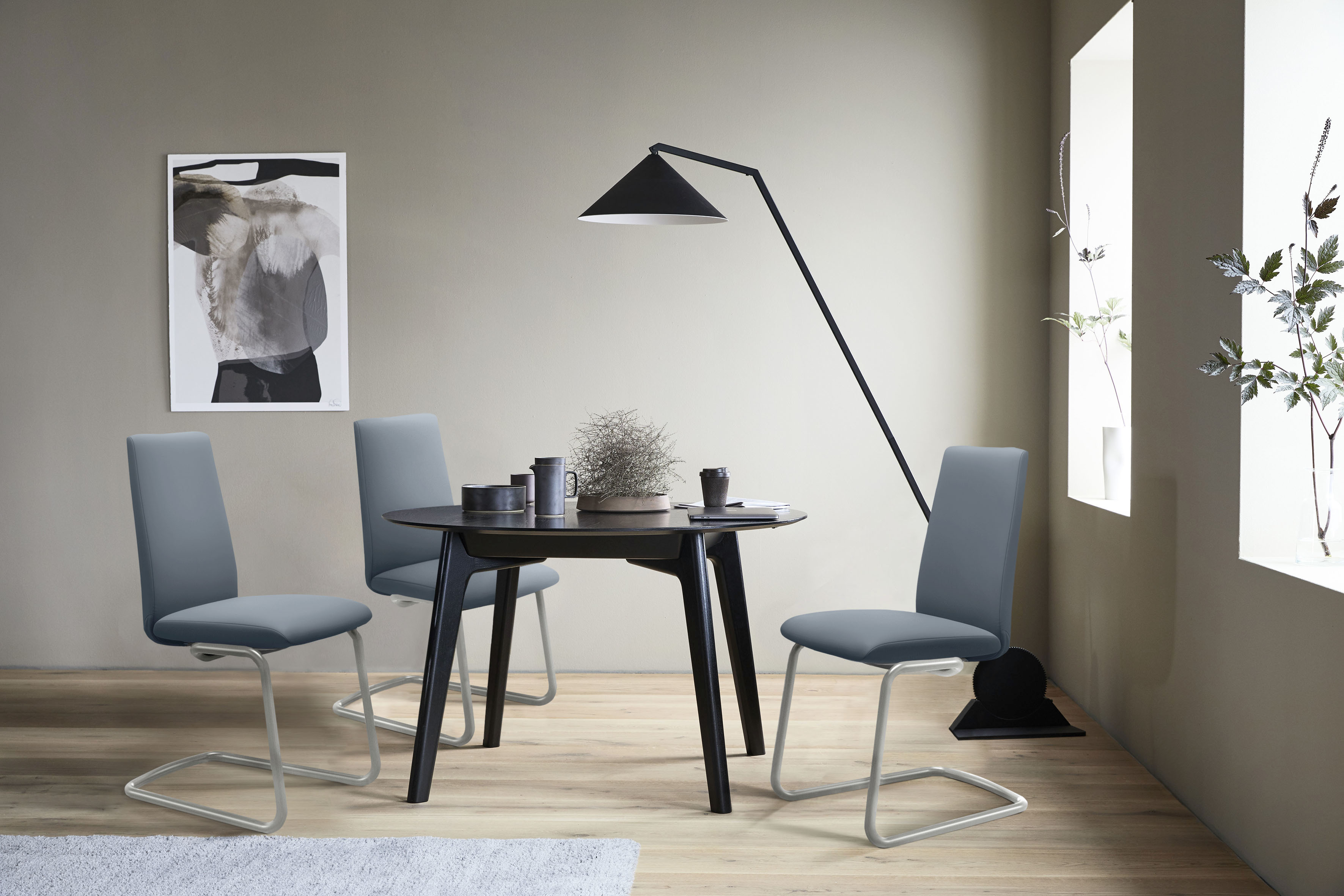 Stressless Polsterstuhl "Laurel" () Low Back, Größe L, mit Beinen aus Stahl in Chrom matt