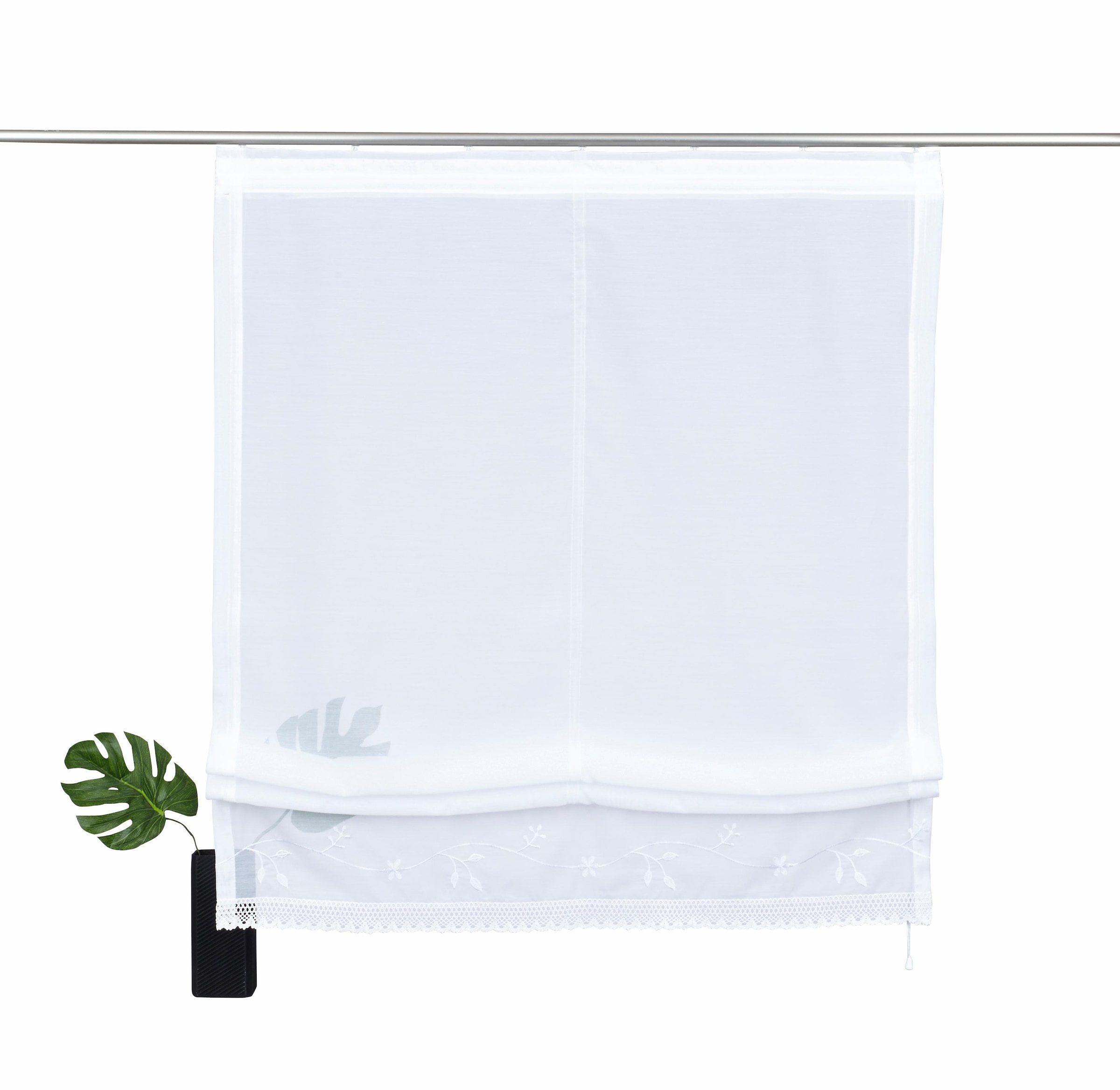 my home Raffrollo "Idaho" mit Klettband Transparent, Voile, Polyester günstig online kaufen