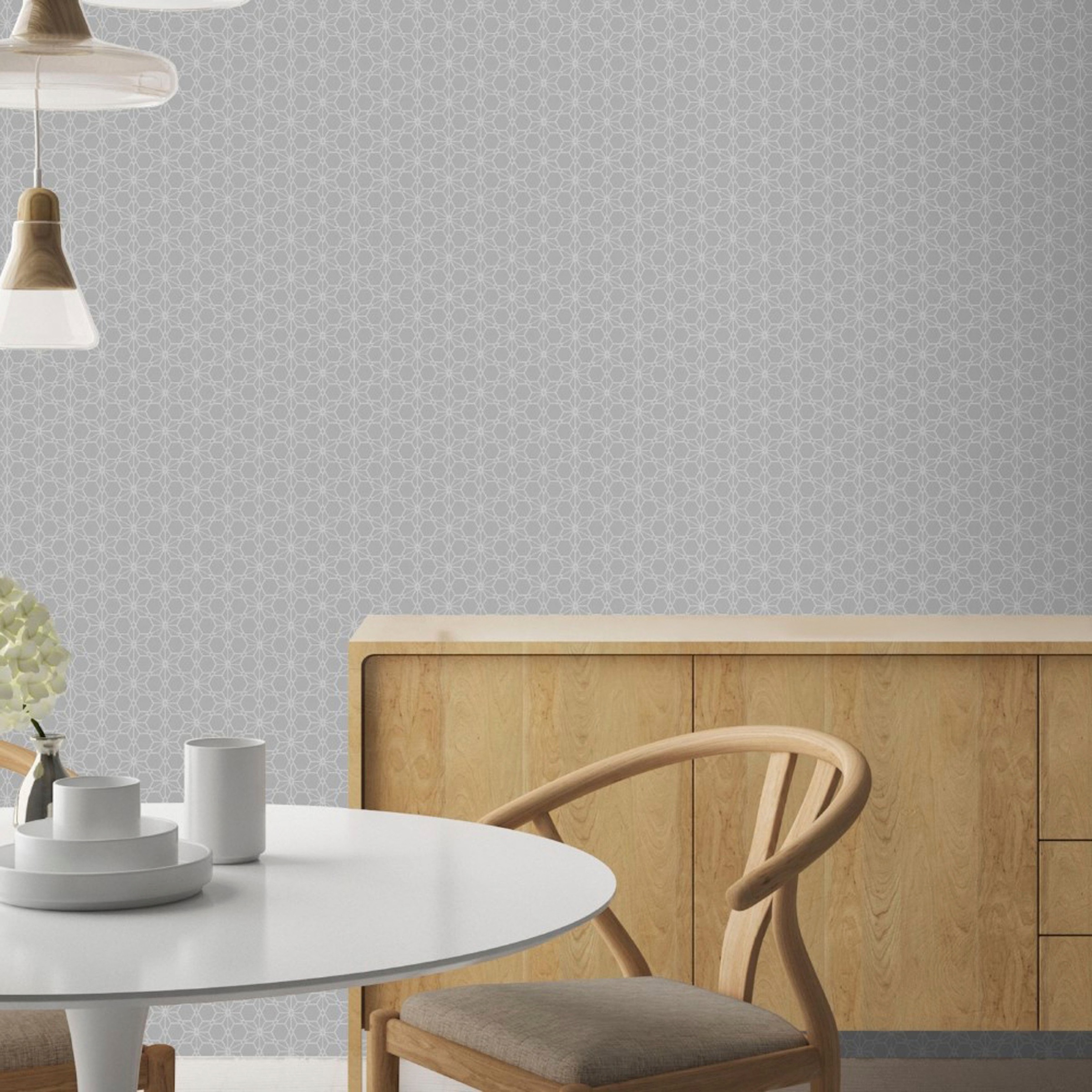 WOW Vliestapete »Mini Design«, geometrisch, Grau - 10m x 52cm