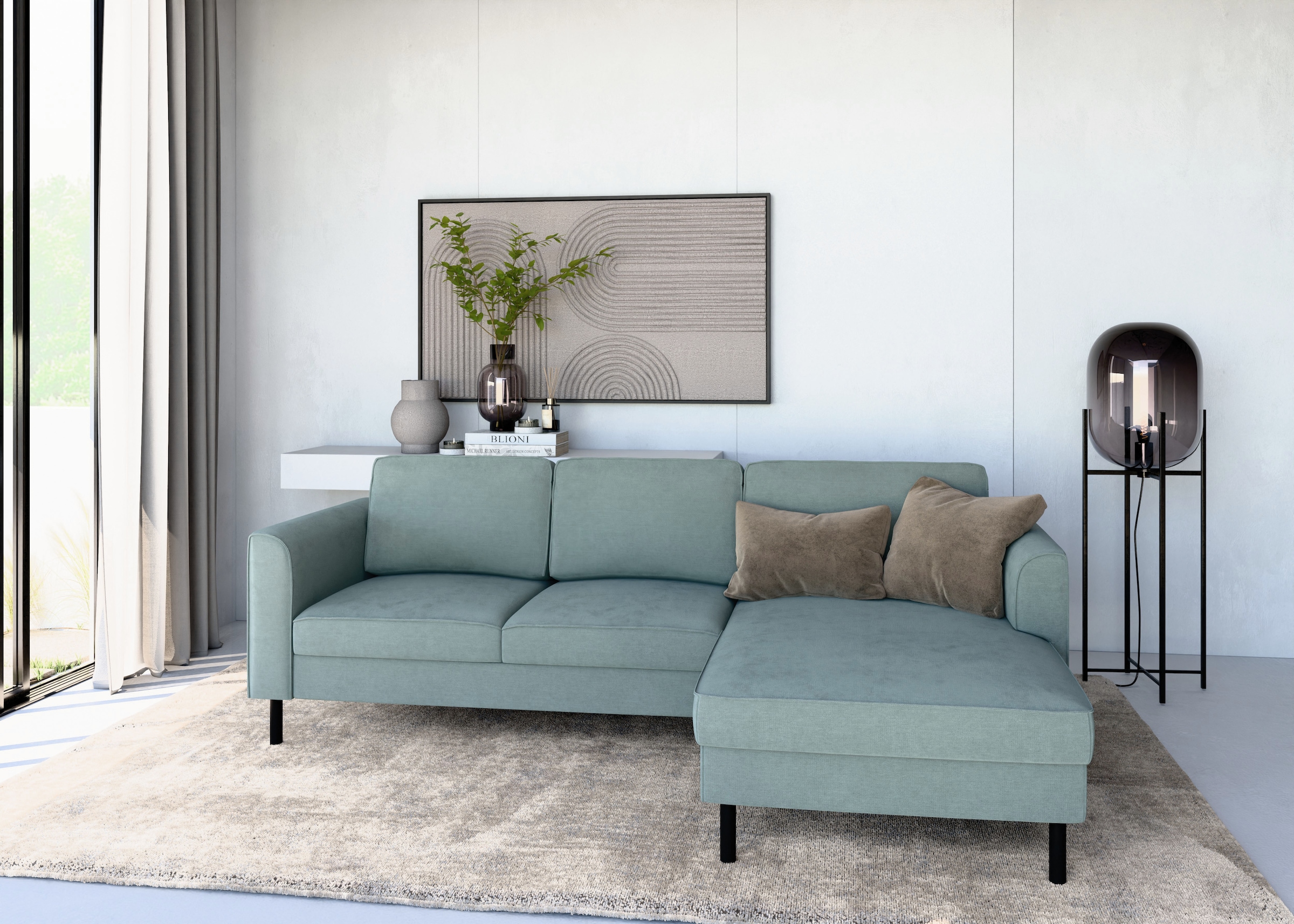Home affaire Ecksofa "Booster Couch wahlweise mit Schlaffunktion und Bettka günstig online kaufen