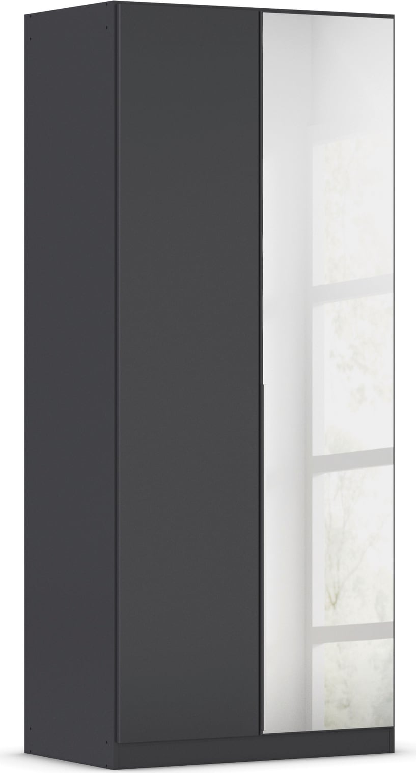 OTTO home Drehtürenschrank "Kleiderschrank Schrank Garderobe AGORDO mit Dekor- oder Hochglanzfront" in zwei Griff-Farben, Breiten 91-405 cm, durchdachte Innenausstattung, in 8 Breiten und 2 Höhen MADE IN GERMANY