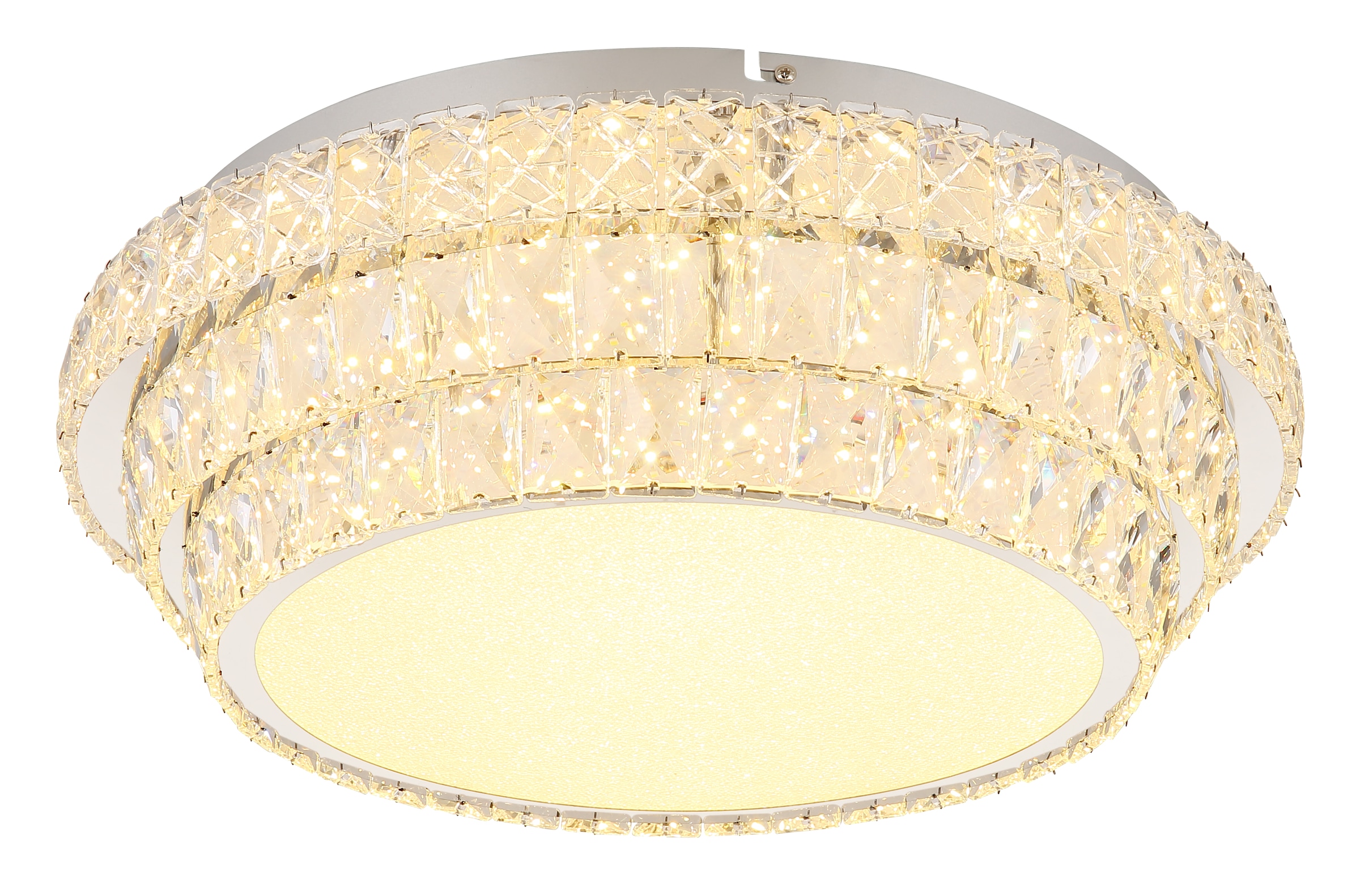 GLOBO LIGHTING LED Deckenleuchte »KLARA«, Leuchtmittel LED-Modul | LED fest integriert, Deckenlampe/Kristalle/Nachtlicht/Farben fixierbar/elegant