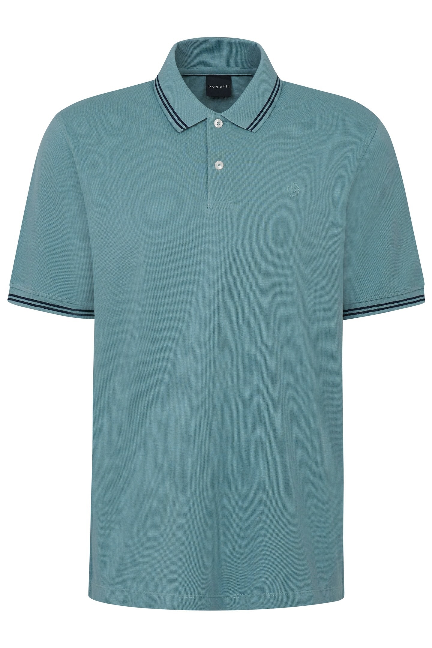 bugatti Poloshirt, mit Kontraststreifen und Bruststickerei
