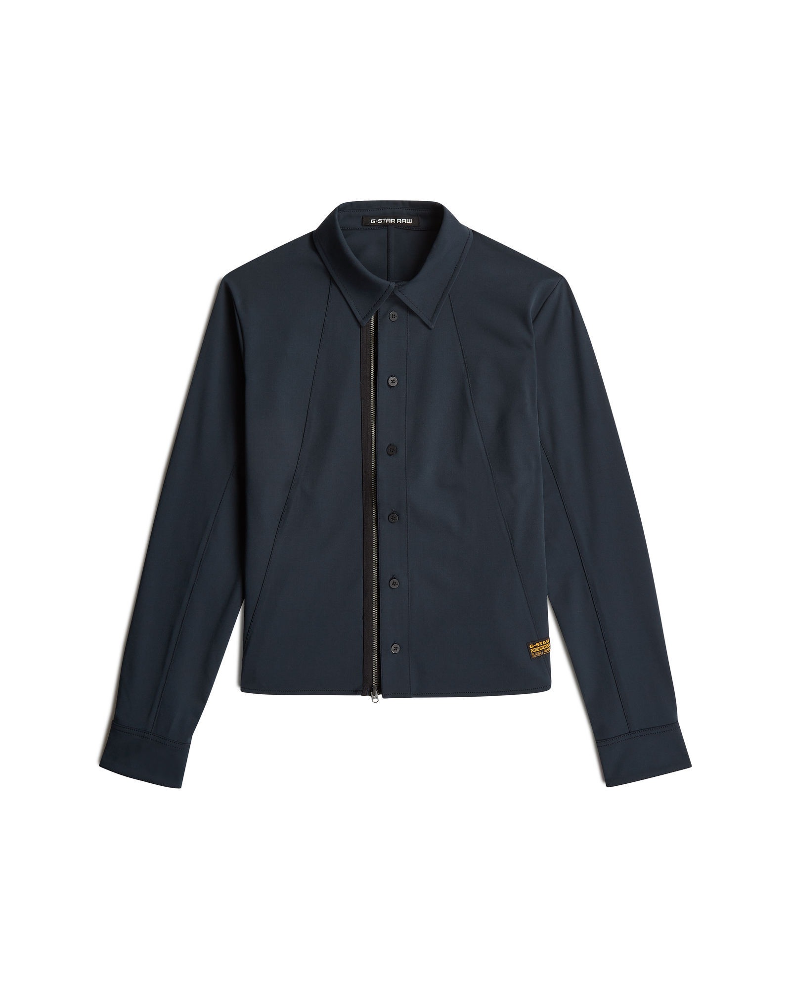 G-STAR Langarmshirt »Hemd mit Reißverschluss und schmaler Passform«