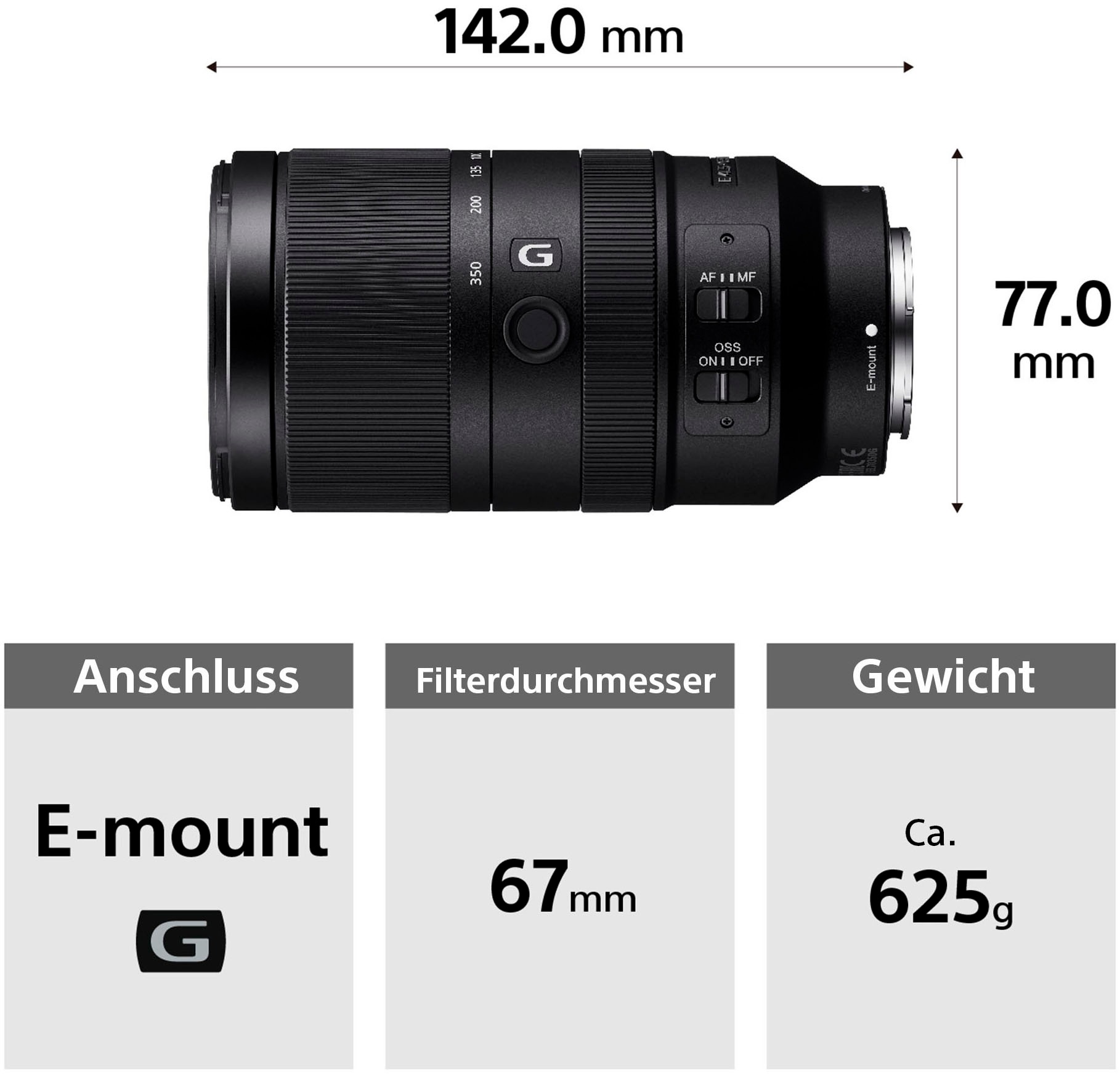Sony Systemkamera »Alpha 6700« E PZ 16–50mm F3.5–5.6 OSS , E 70–350mm F4.5–6.3 G OSS , 27 , Bluetooth , inkl. Sony Alpha 6700G spiegellose APS-C-Kamera für Wildlife-Aufnahmen