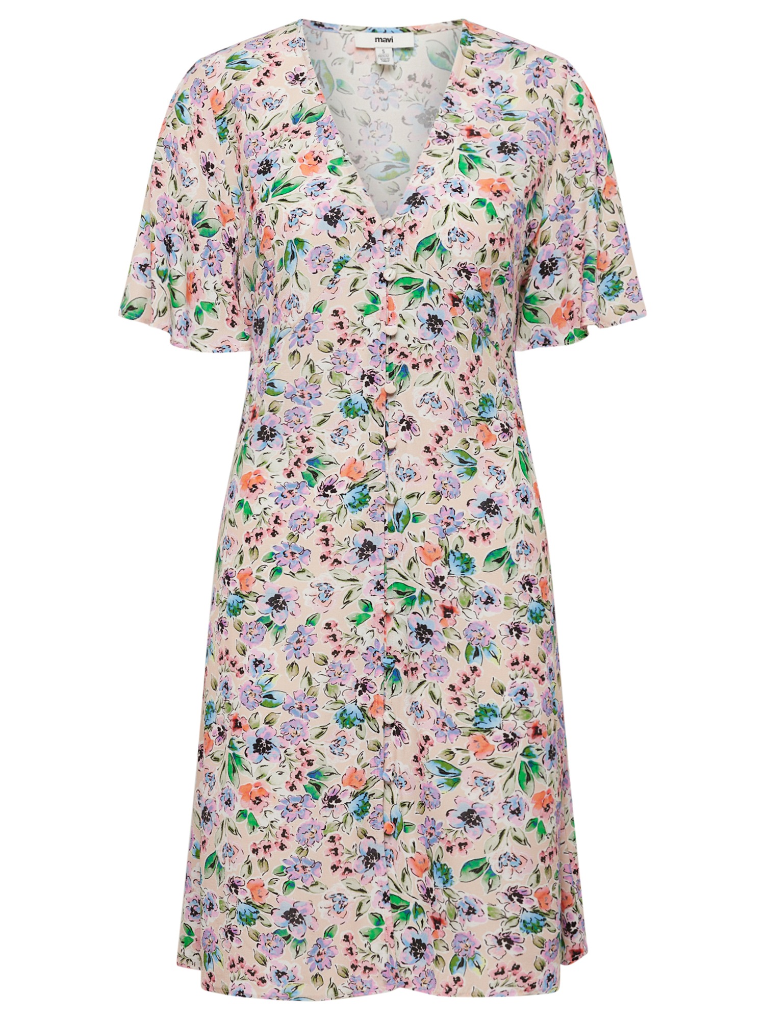 Mavi Minikleid »SHORT SLEEVE WOVEN DRESS«, Kleid kurz